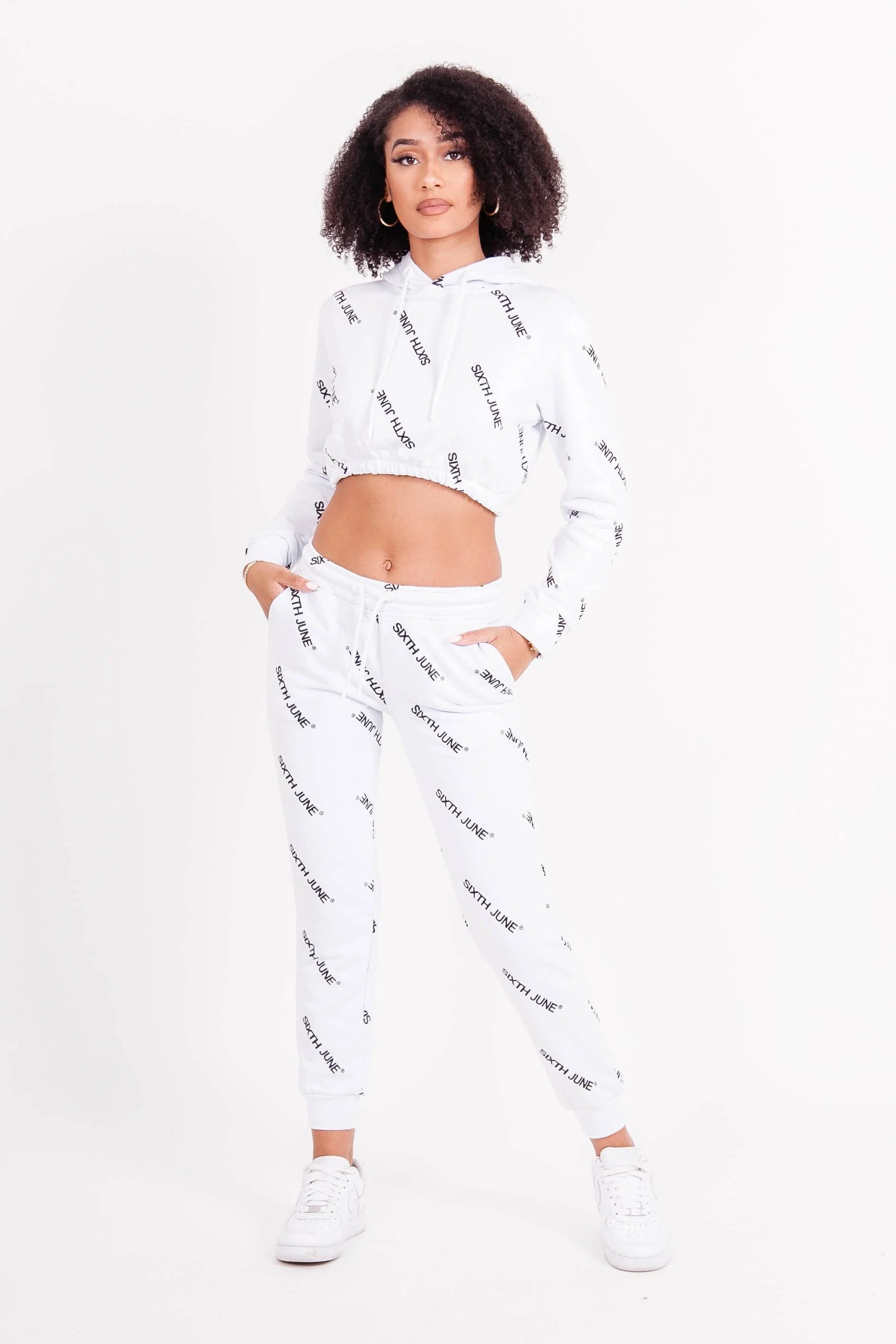 Jogging all over logo Blanc - Image 2