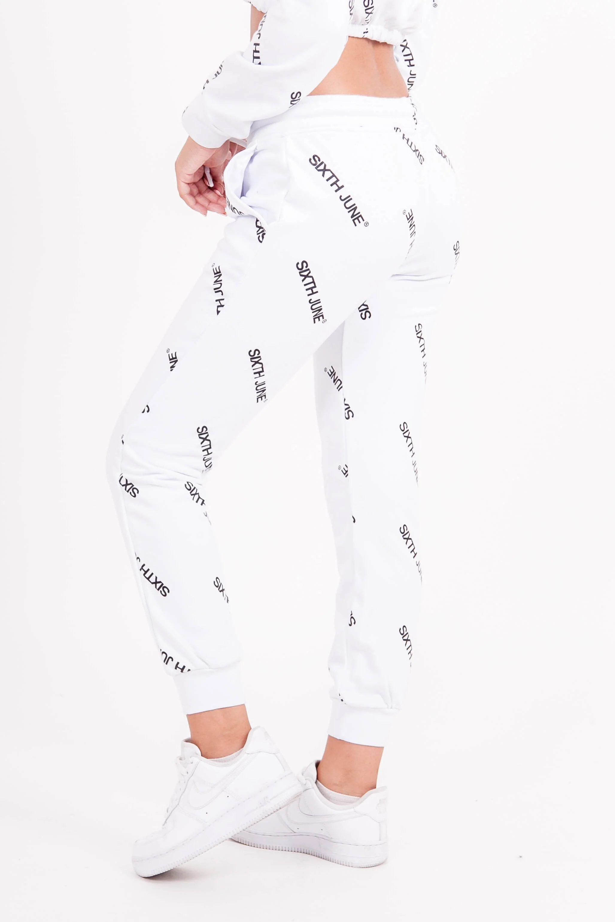 Jogging all over logo Blanc - Image 4