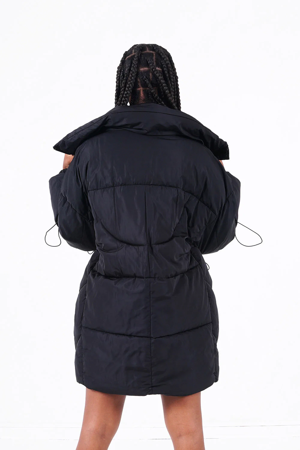 Doudoune oversize matelassé Noir - Image 5