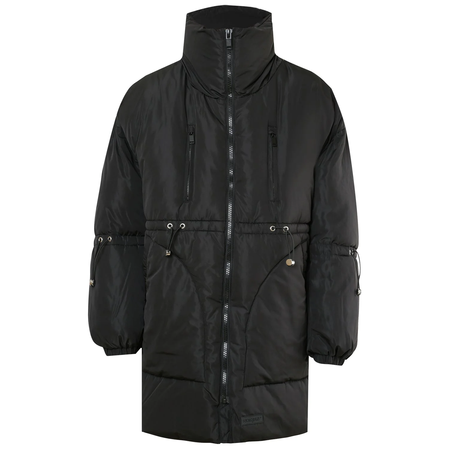 Doudoune oversize matelassé Noir - Image 6