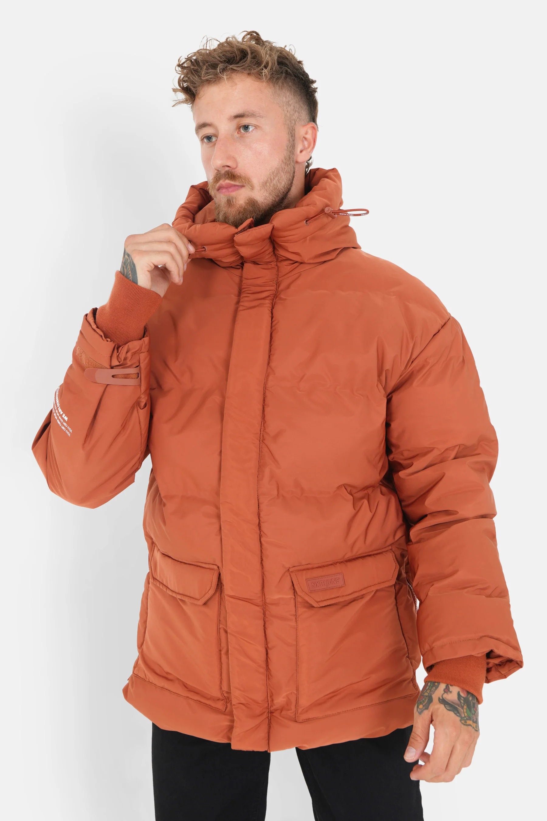 ZIPPED details puffer jacket
