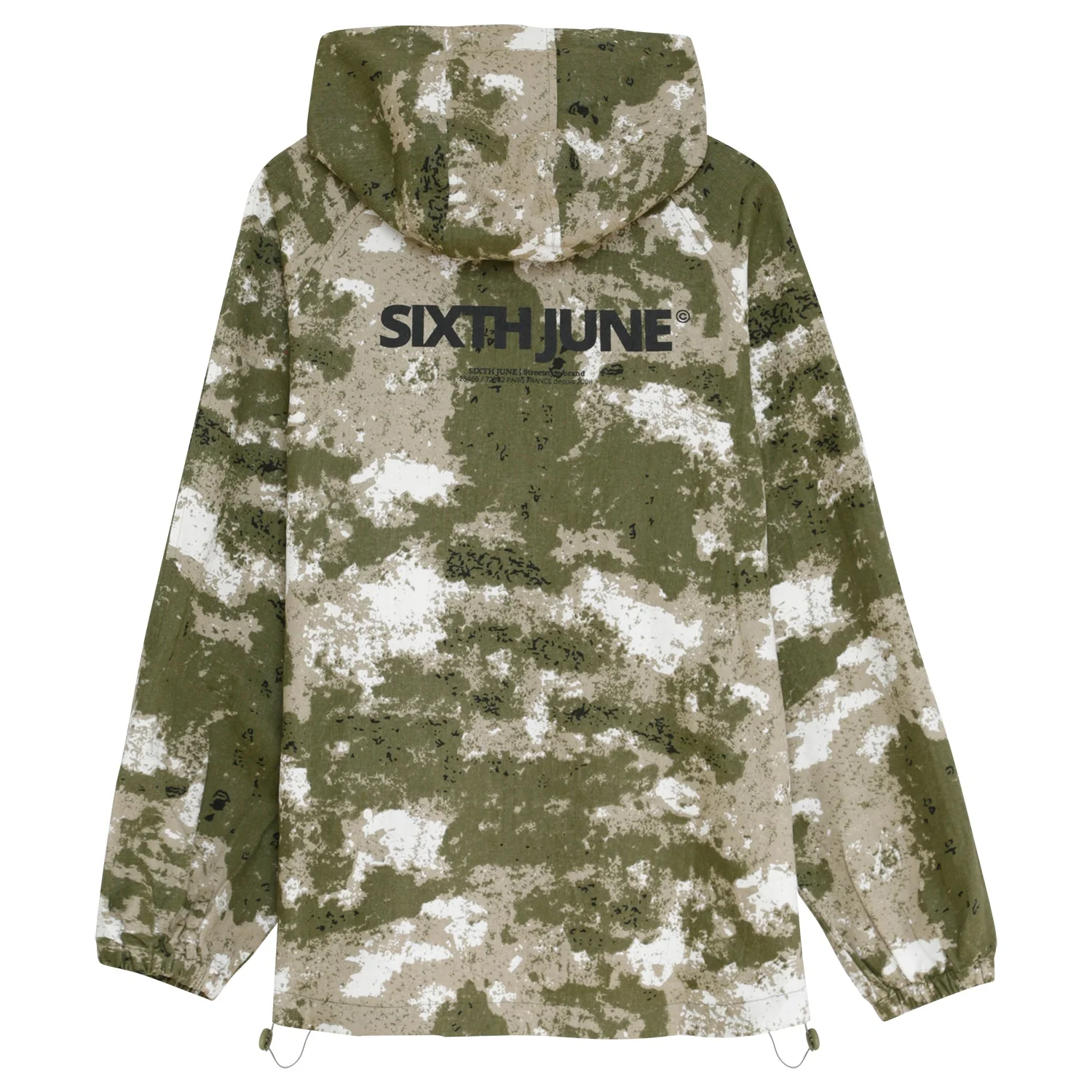 Veste capuche camouflage cargo Vert - Image 7