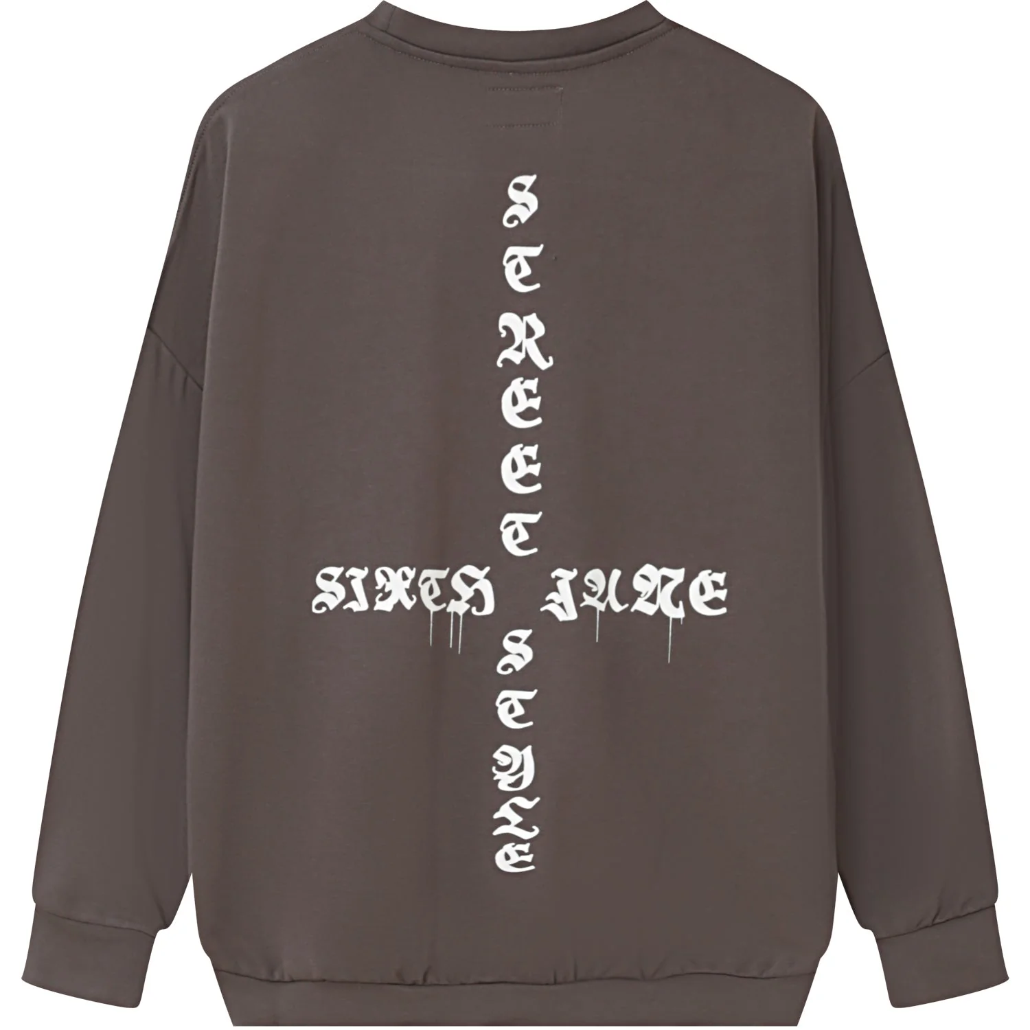 Sweatshirt imprimé oversize Gris - Image 7