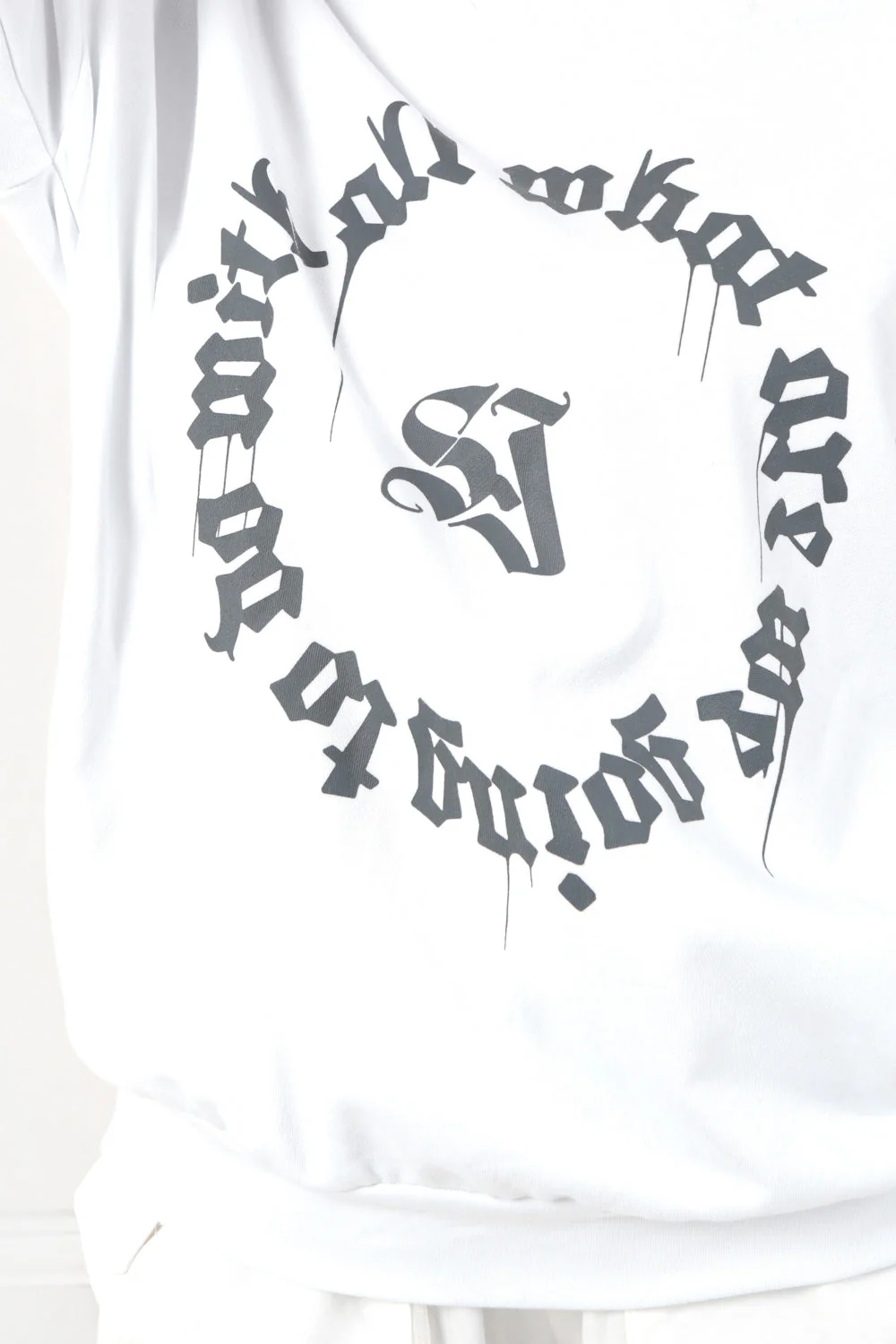Sweatshirt imprimé oversize Blanc - Image 3