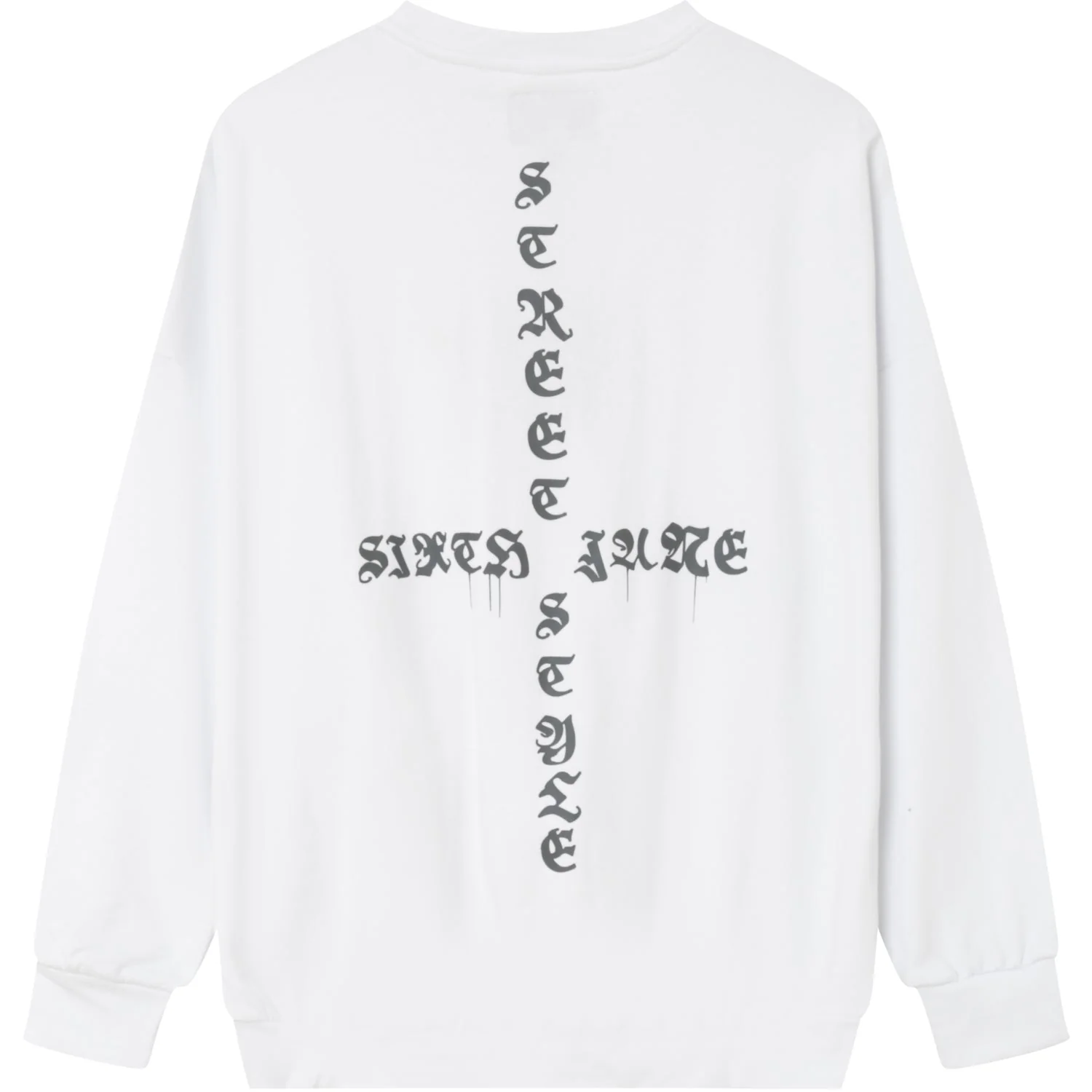 Sweatshirt imprimé oversize Blanc - Image 7