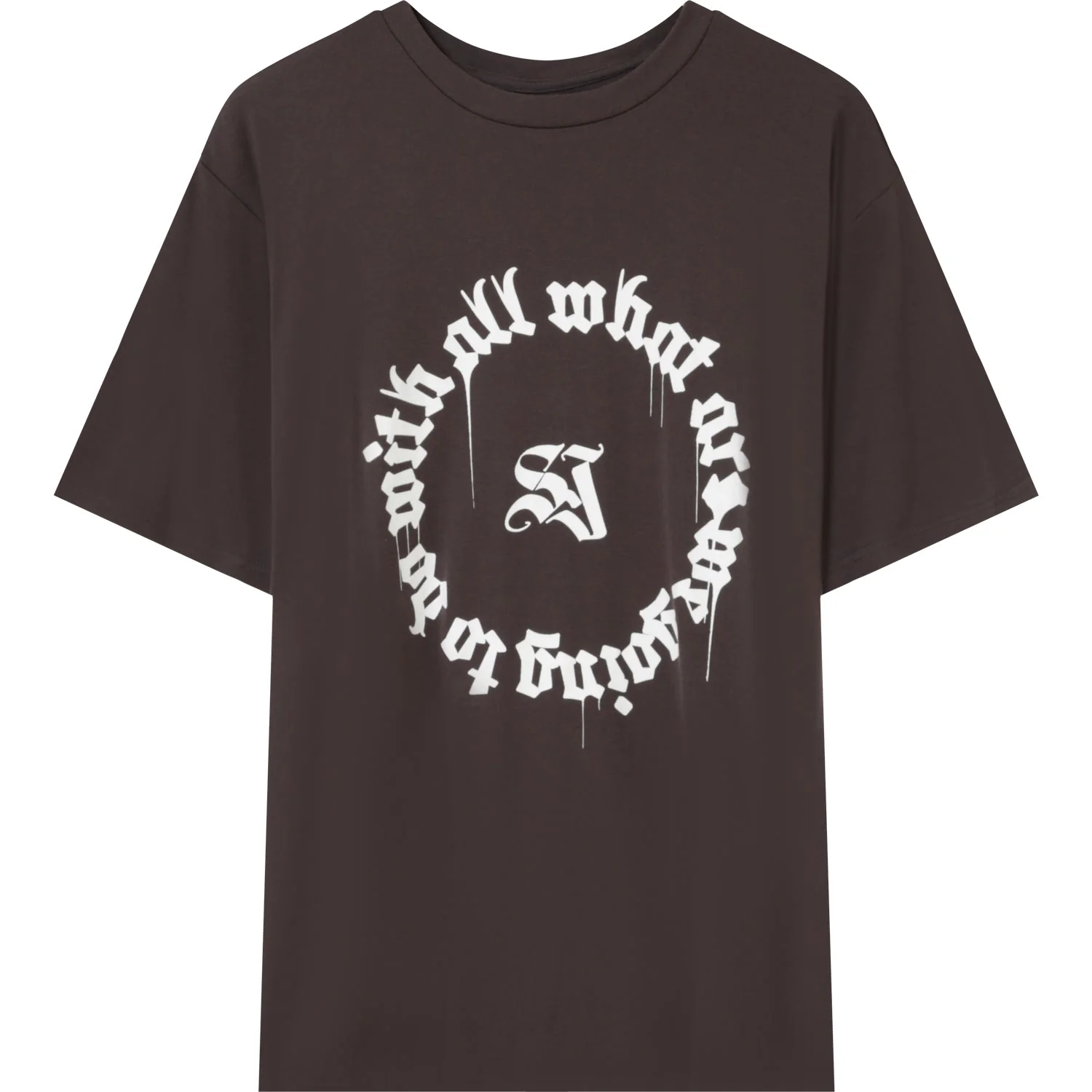 T-shirt imprimé oversize Gris - Image 7