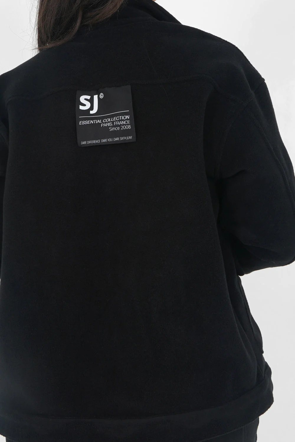 Veste polaire oversize Noir - Image 3