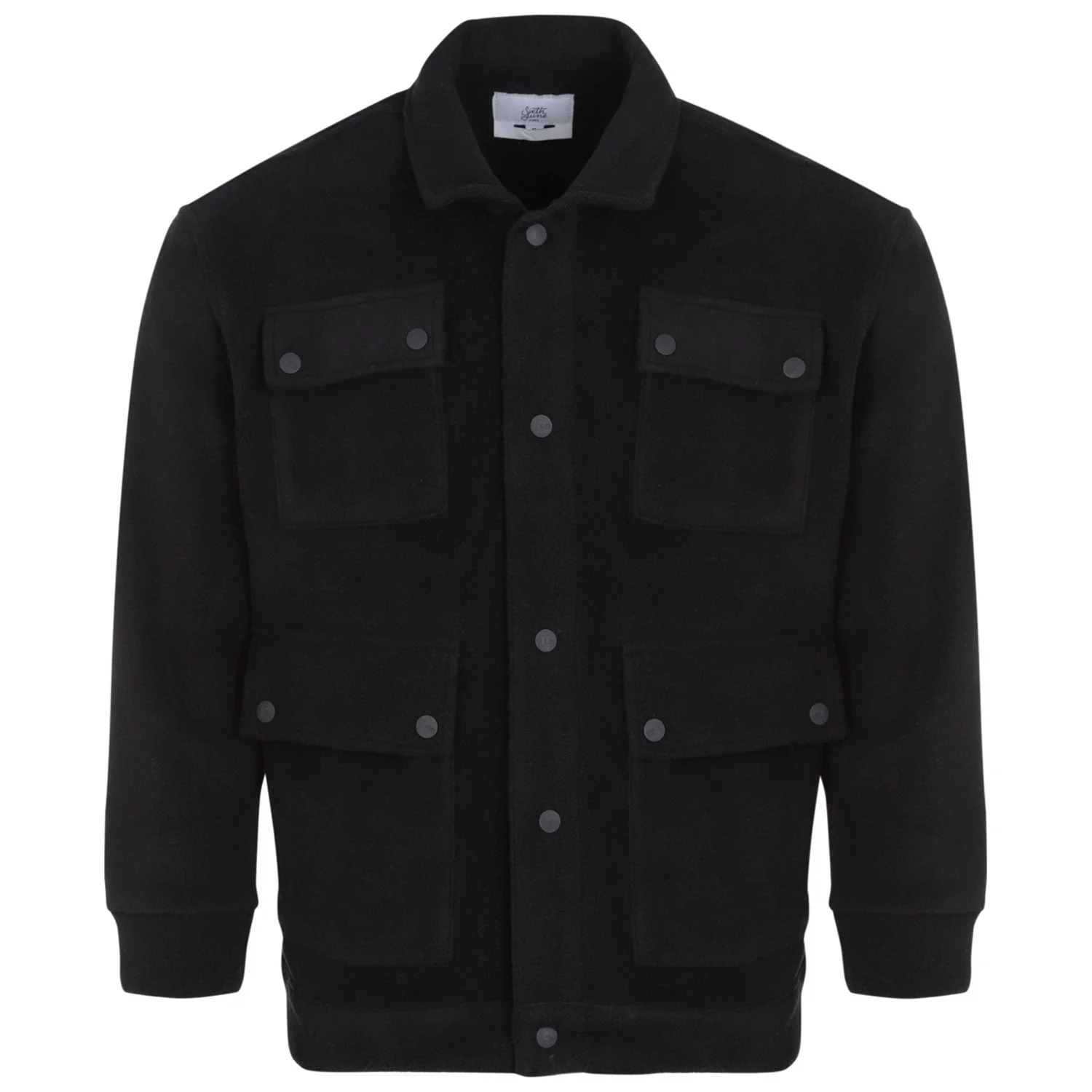 Veste polaire oversize Noir - Image 6