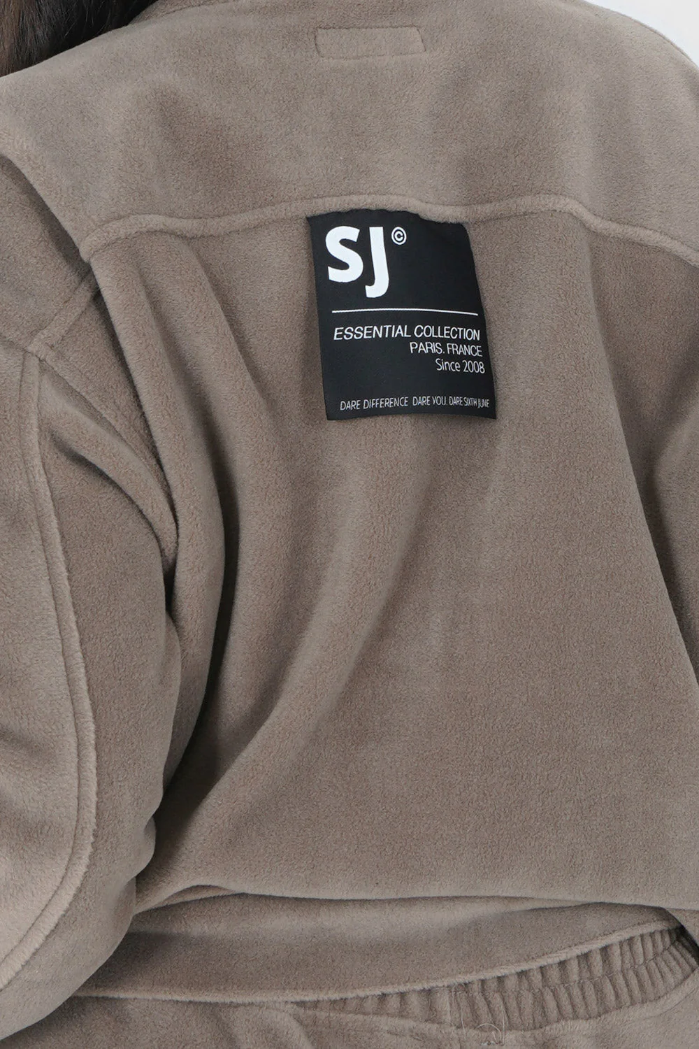 Veste polaire oversize Beige foncé - Image 3