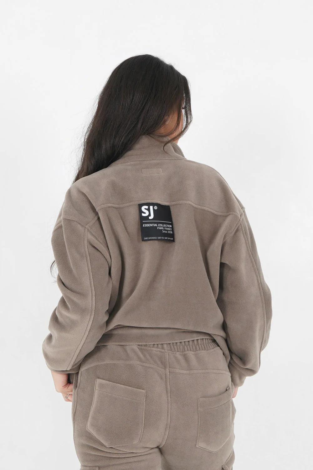 Veste polaire oversize Beige foncé - Image 5