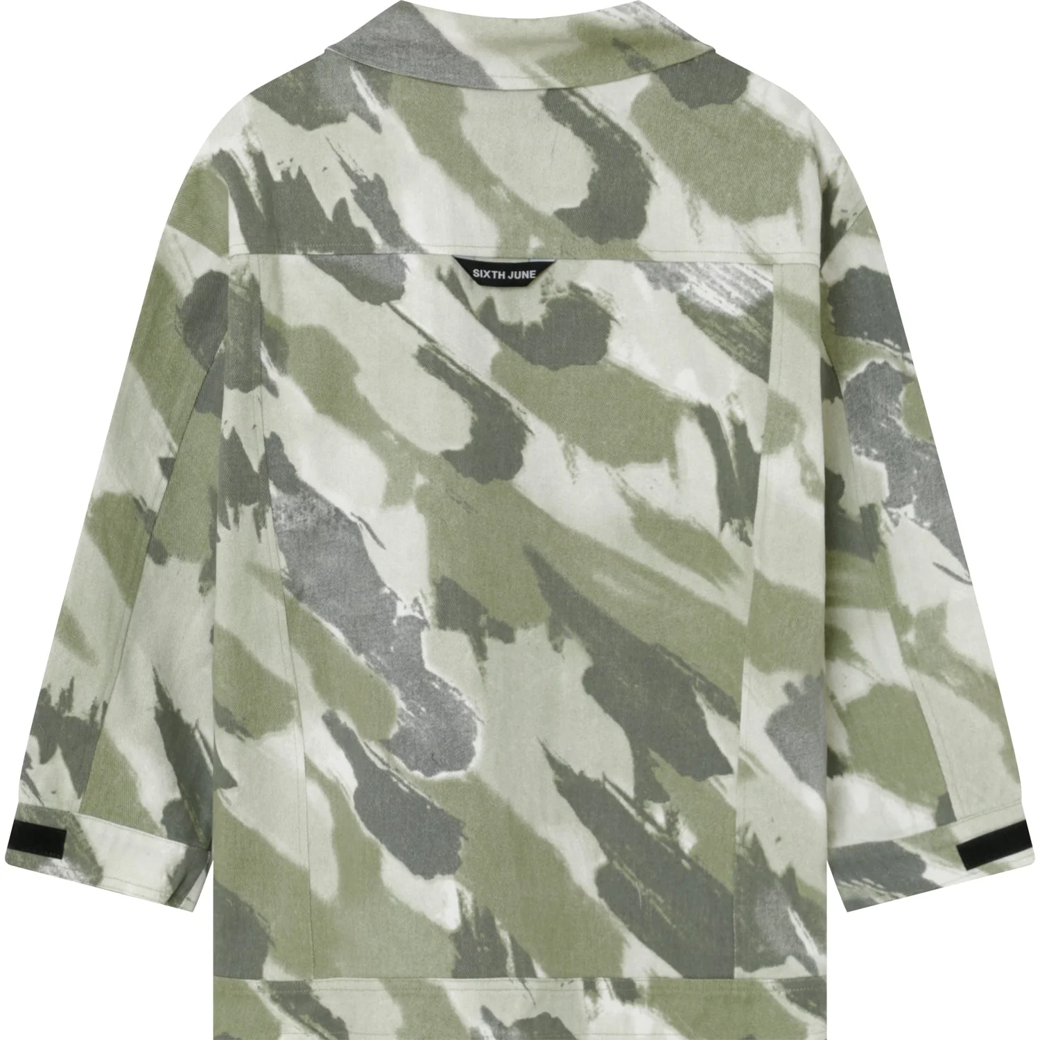 Veste camouflage oversize Vert kaki - Image 7