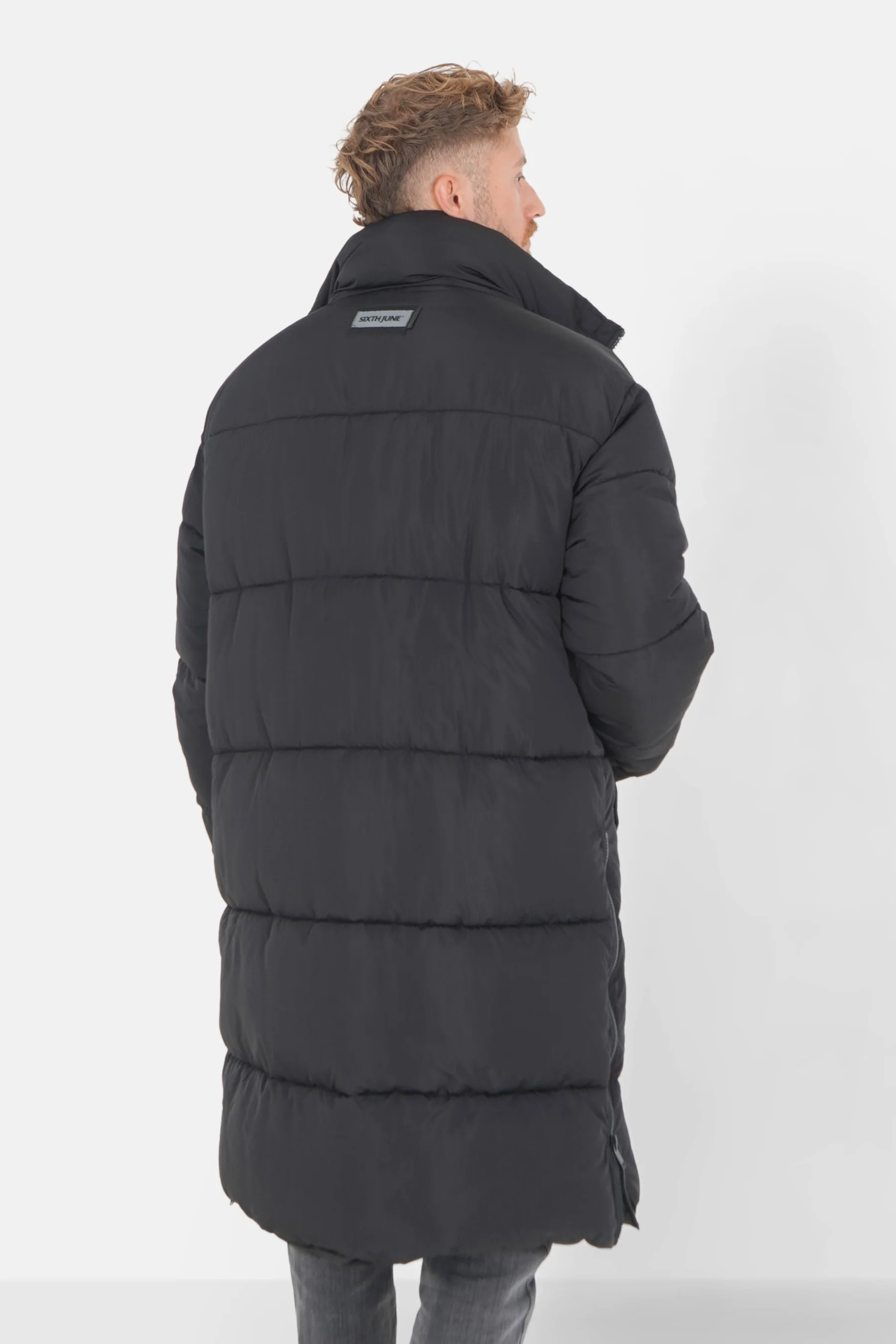 Doudoune longue oversize Noir - Image 5