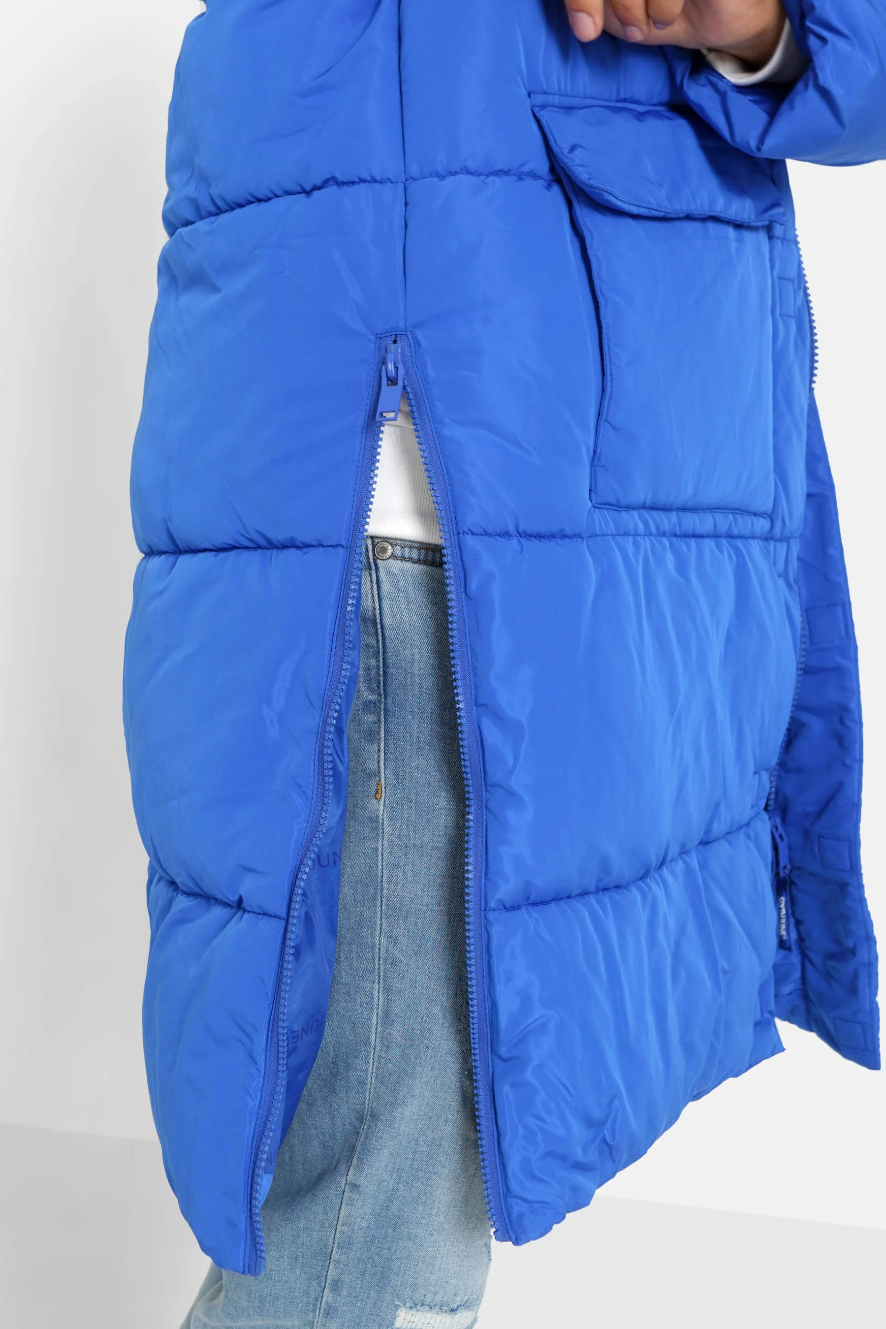 Doudoune longue oversize Bleu - Image 3