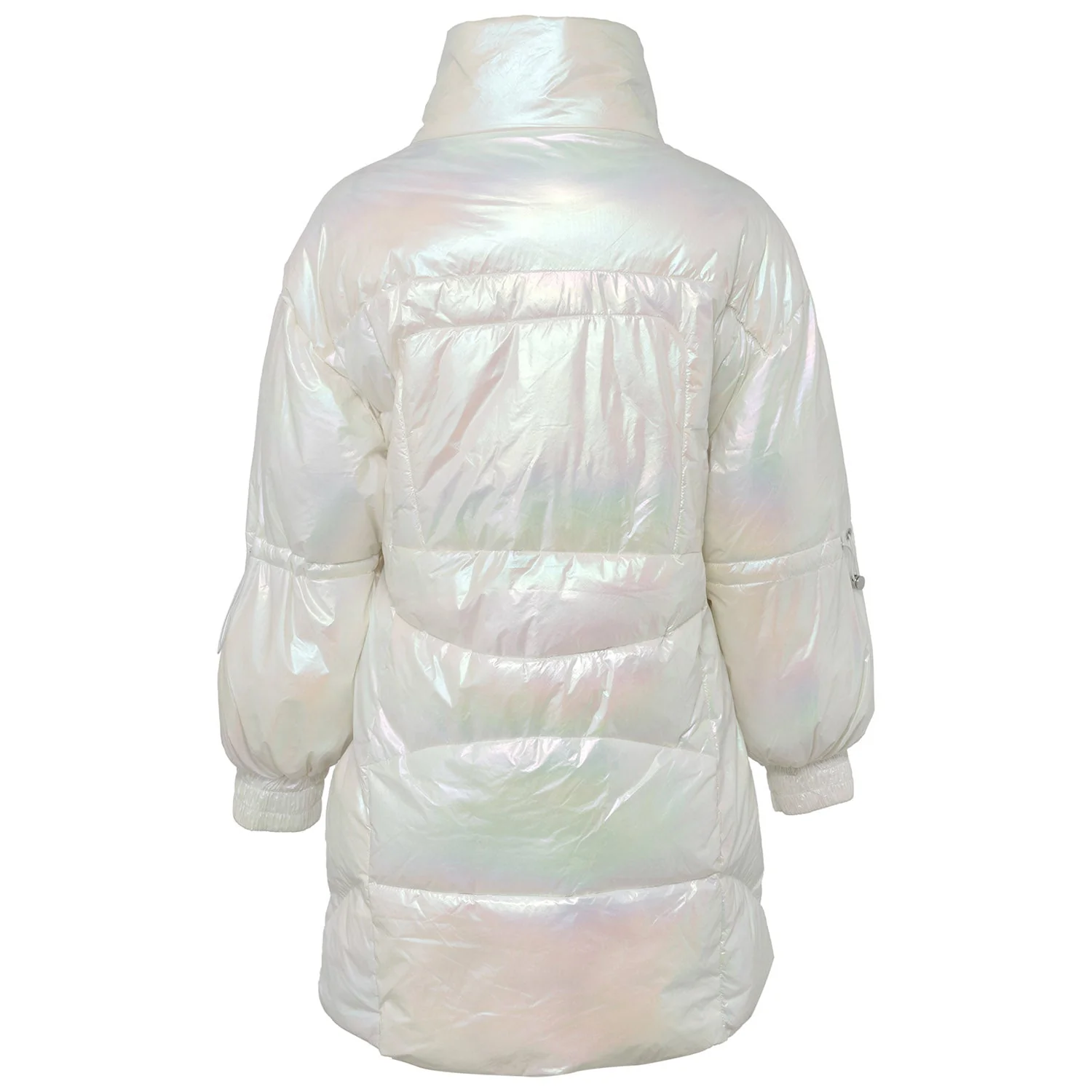 Doudoune matelassée oversize irisée blanc - Image 6