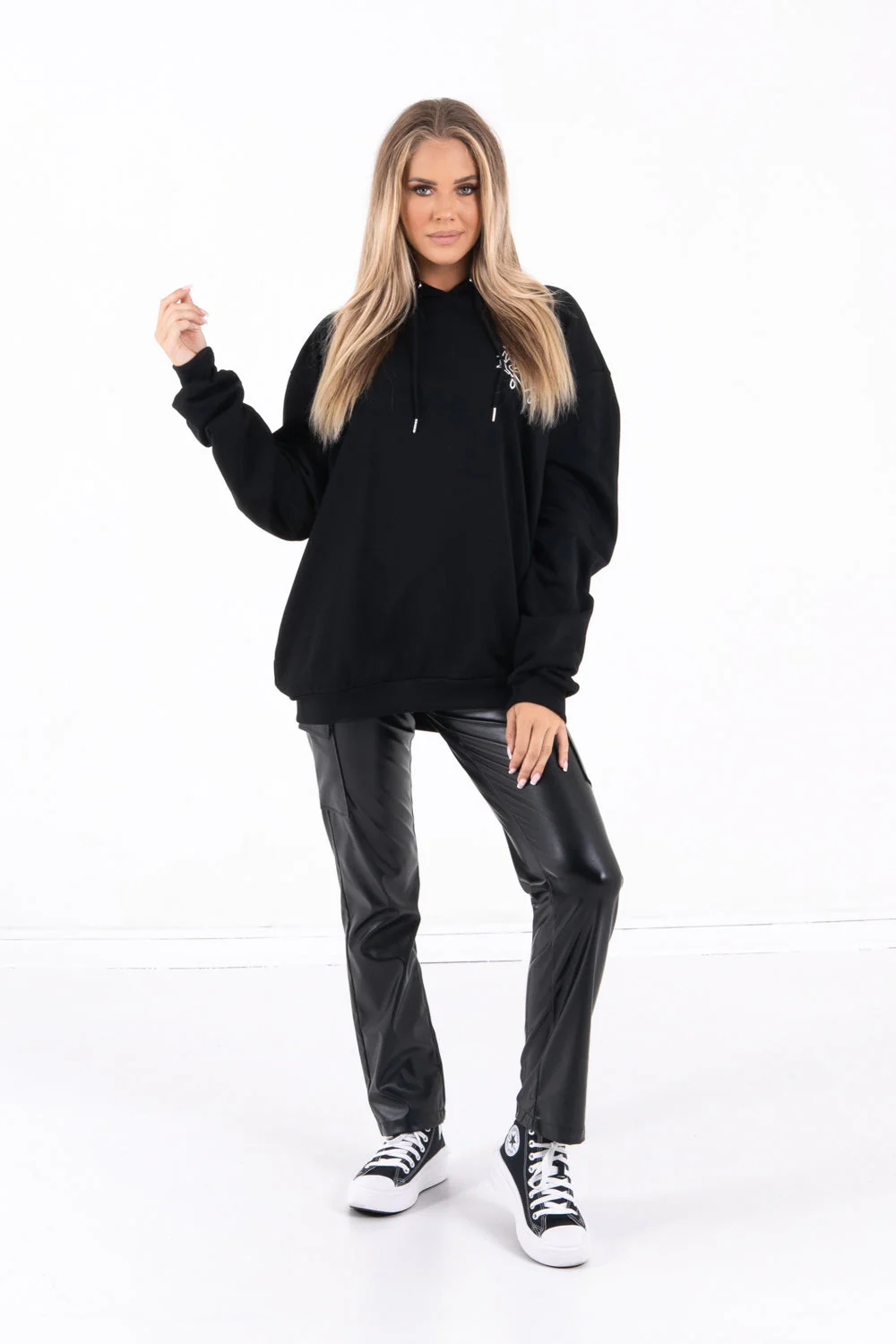 Sweat capuche NOTHING large Noir - Image 2