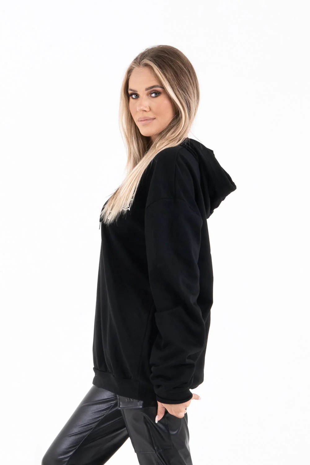 Sweat capuche NOTHING large Noir - Image 4