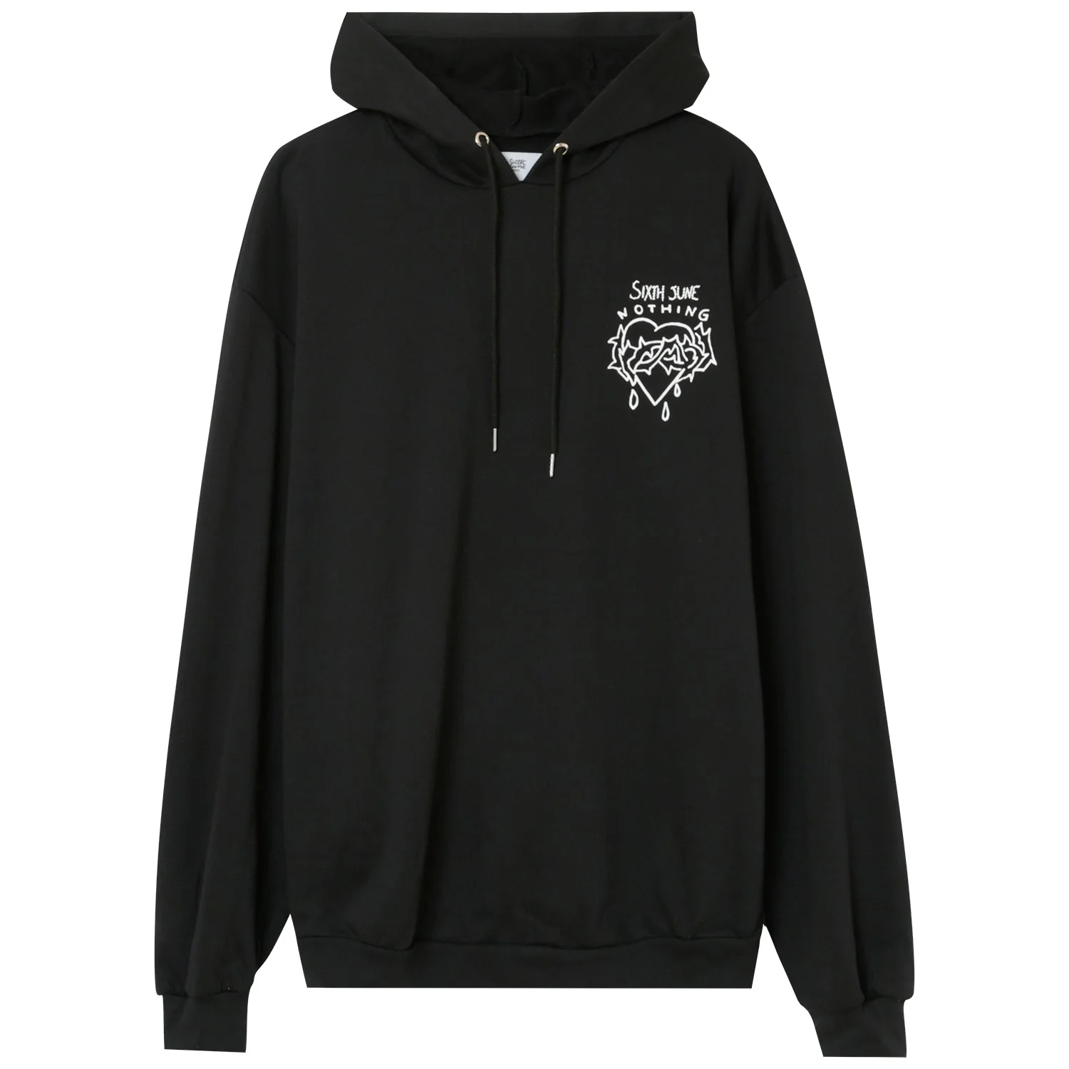 Sweat capuche NOTHING large Noir - Image 7