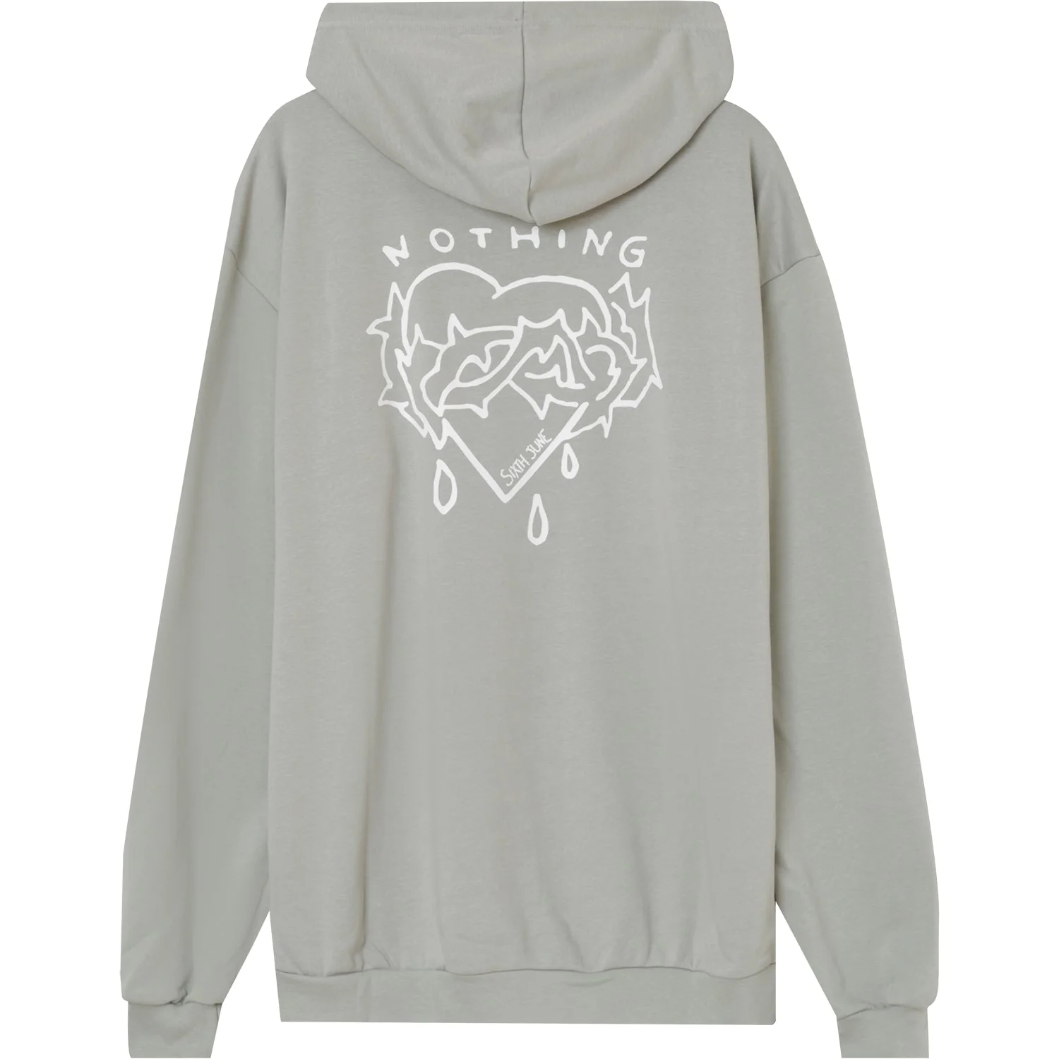 Sweat capuche NOTHING large Vert - Image 2