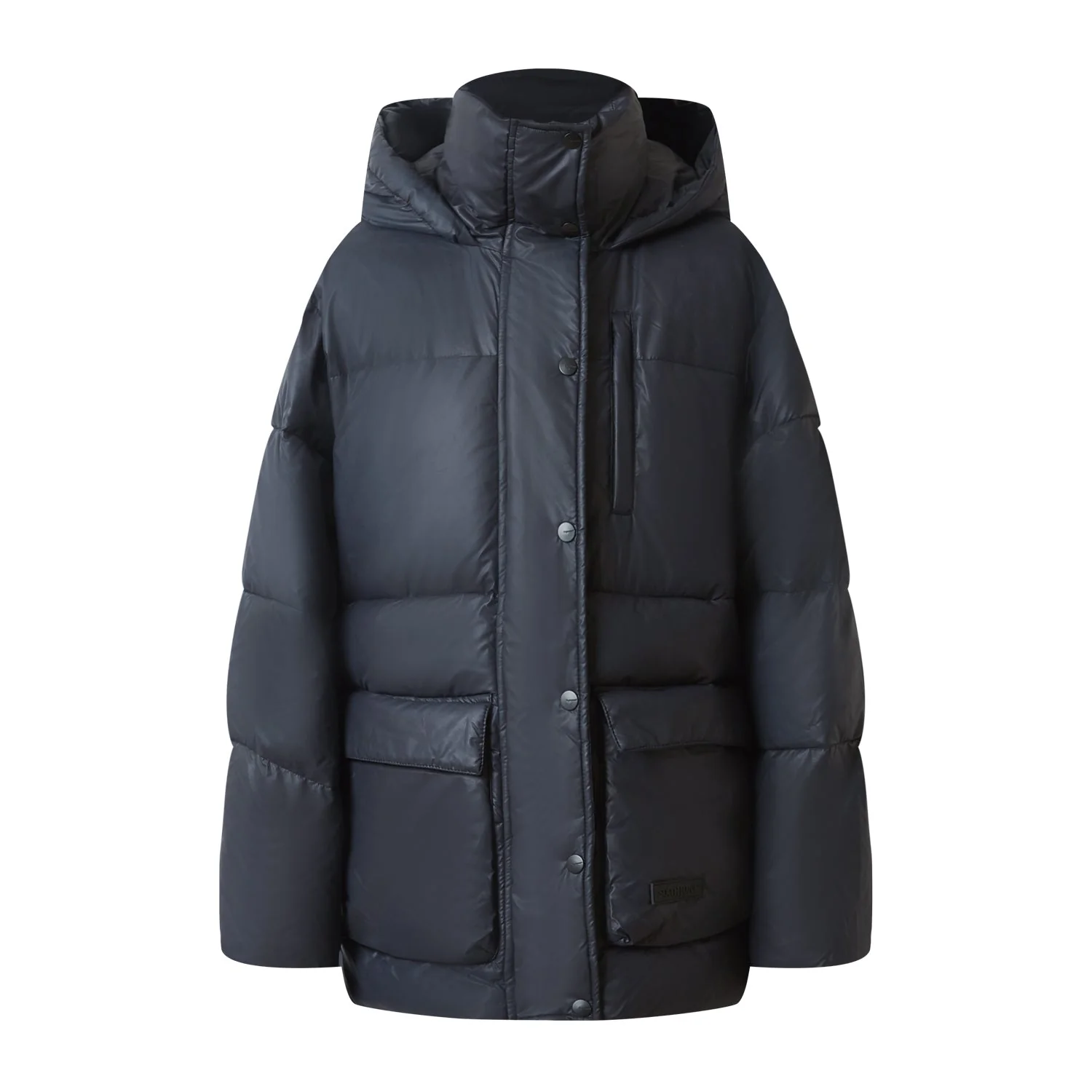 Doudoune oversize matte Noire - Image 6