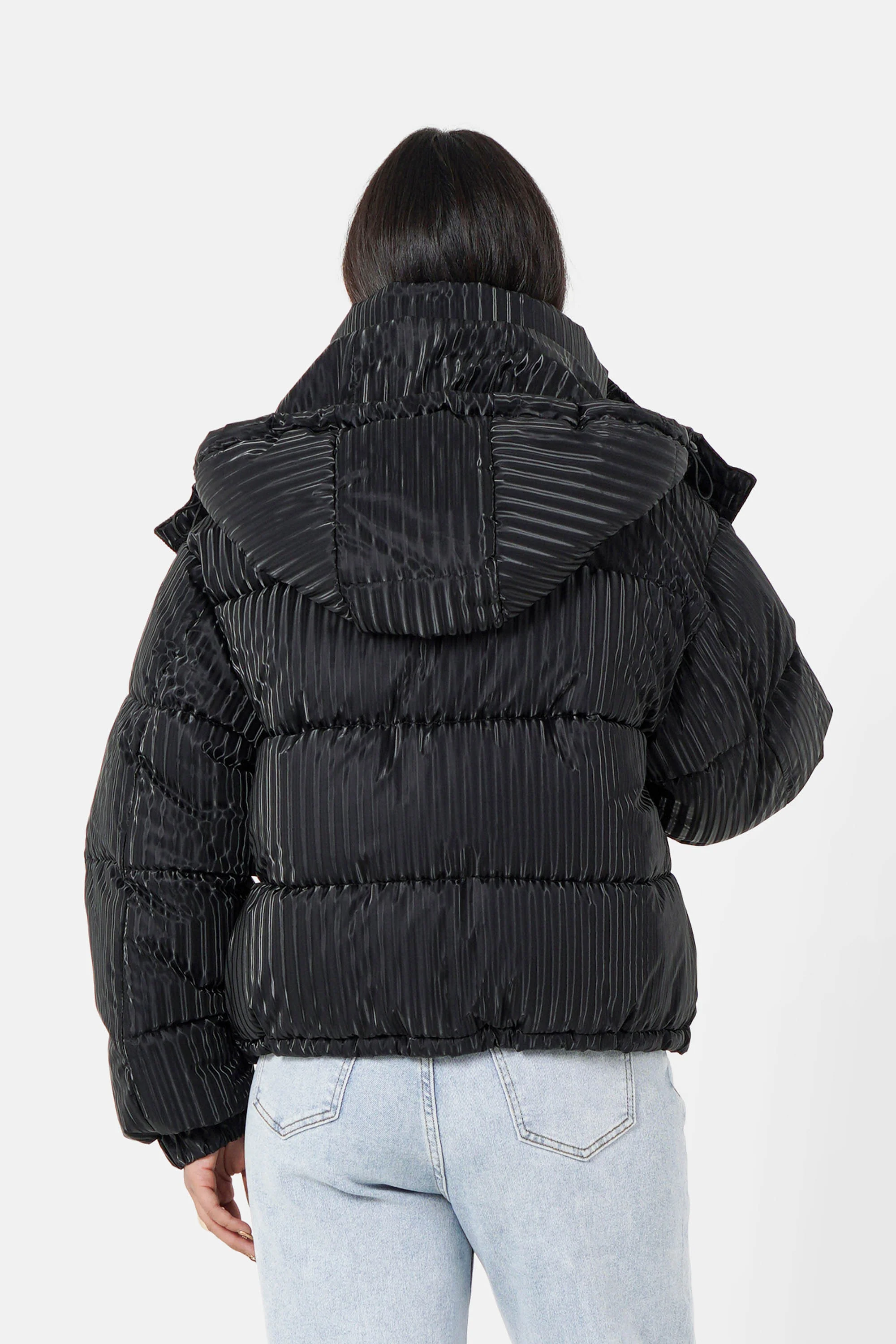 IRIDESCENT oversized puffer jacket - Image 5