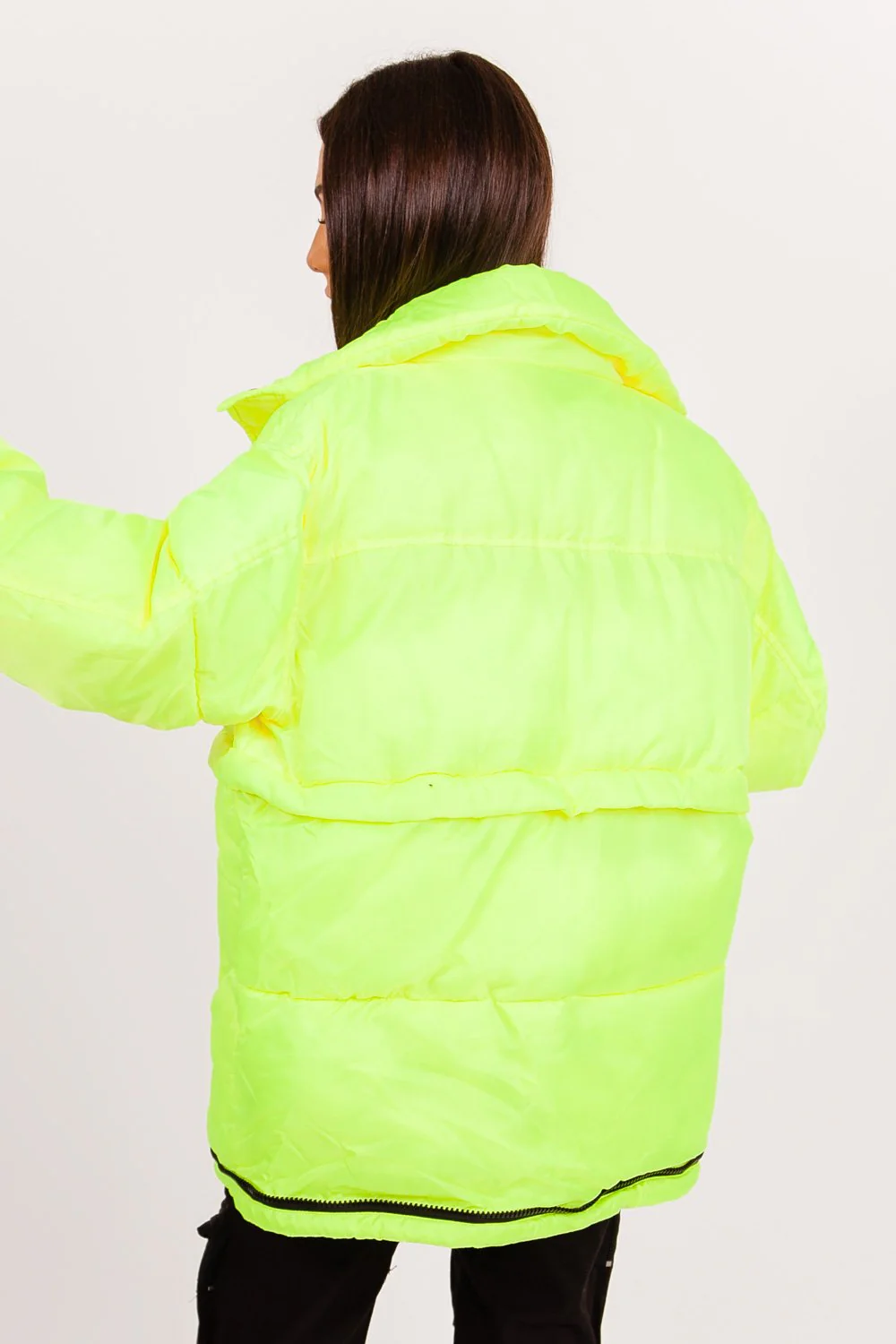 Doudoune oversize néon jaune - Image 5