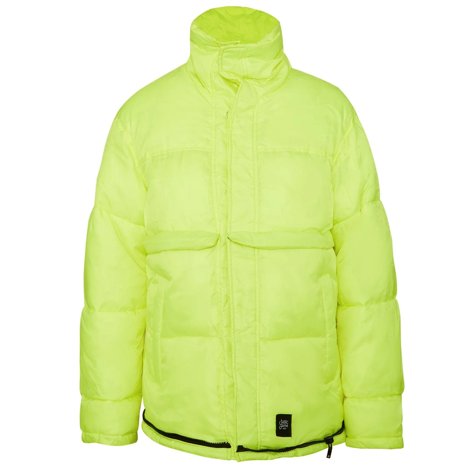 Doudoune oversize néon jaune - Image 6