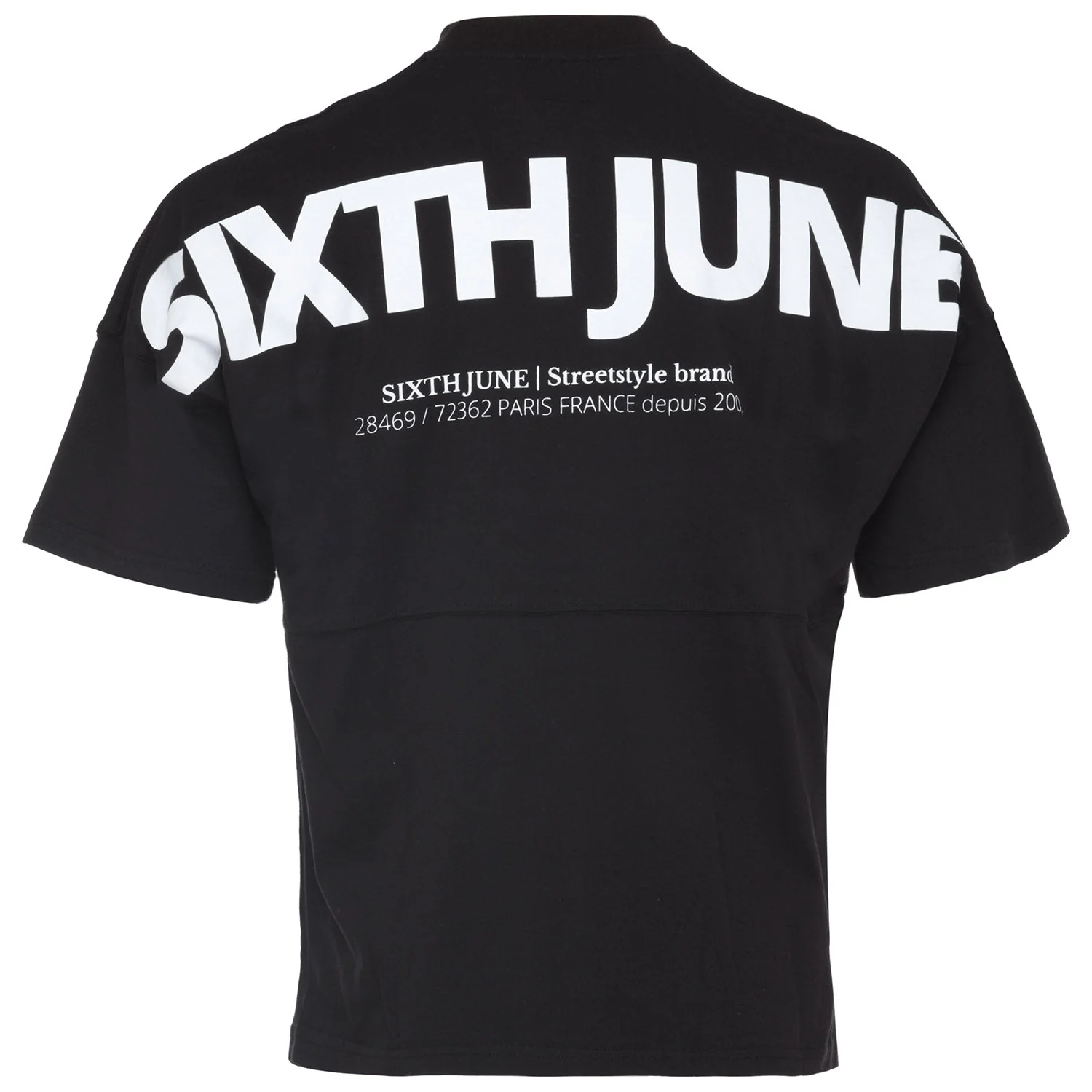 T-shirt large imprimé Noir - Image 2