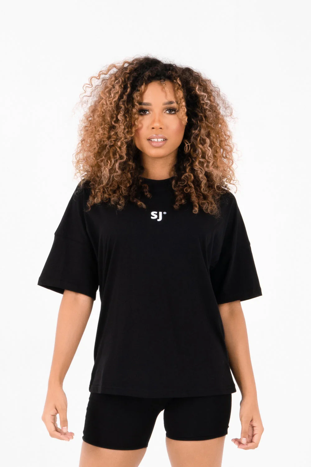 T-shirt large imprimé Noir - Image 5
