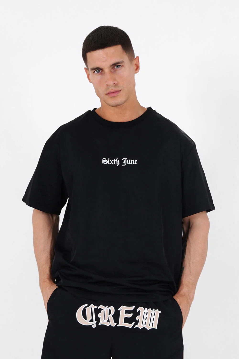 T-shirt oversize gothique Noir - Image 4
