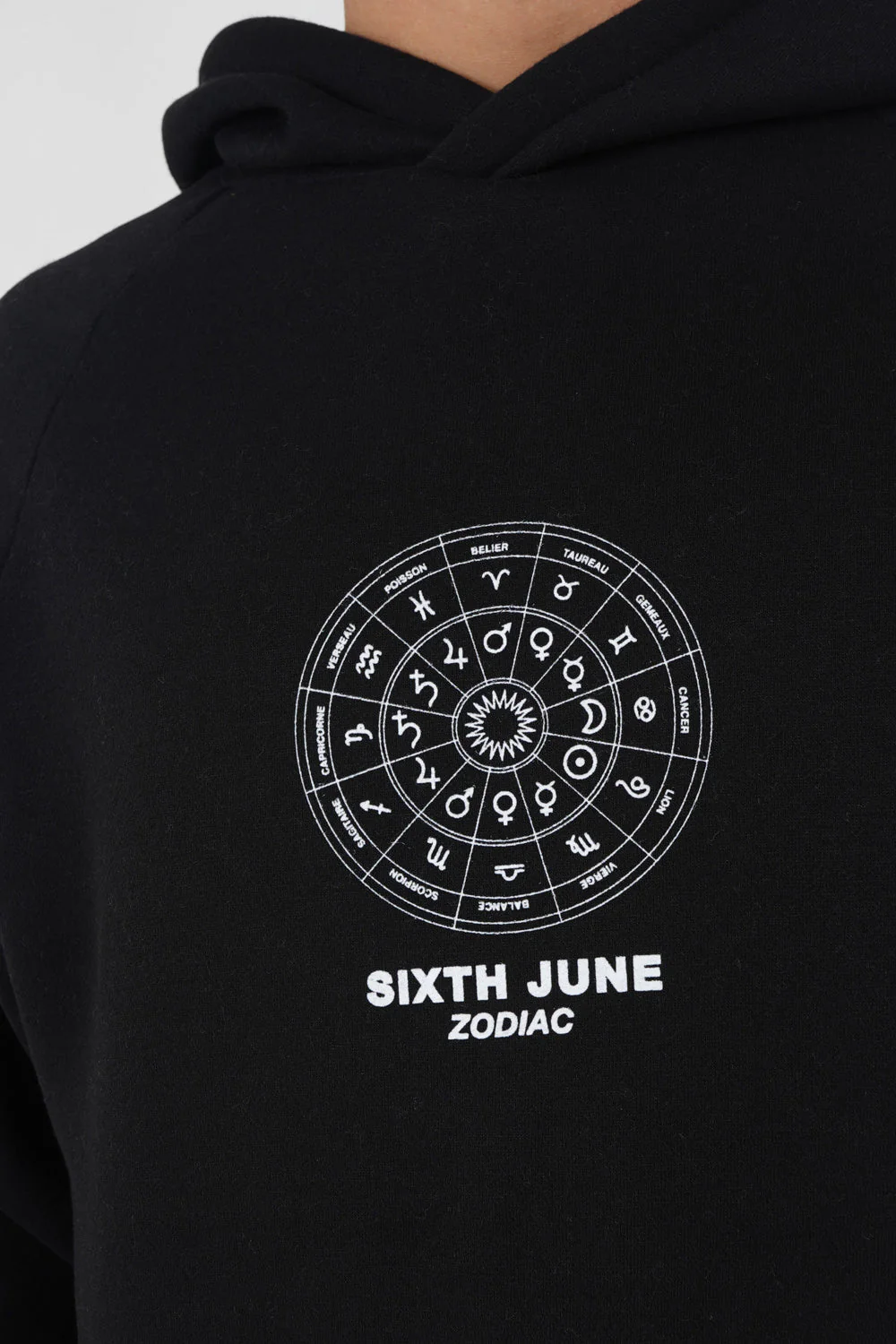 Sweat capuche signes zodiaque Noir - Image 3