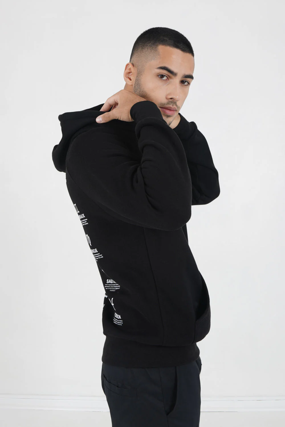 Sweat capuche signes zodiaque Noir - Image 4