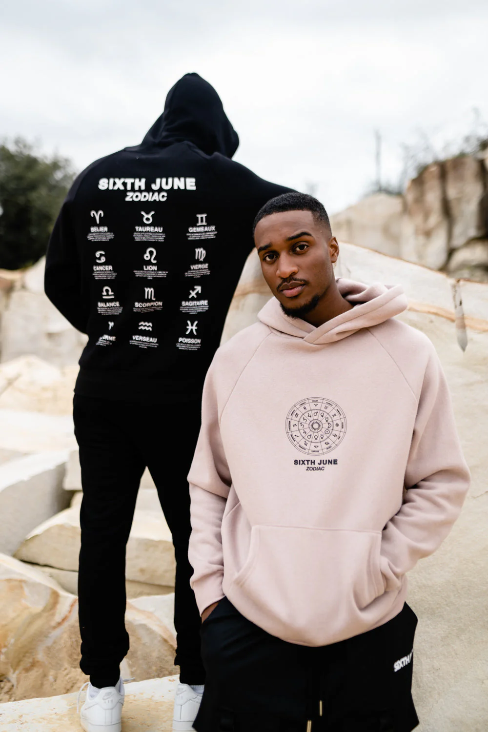 Sweat capuche signes zodiaque Noir - Image 6