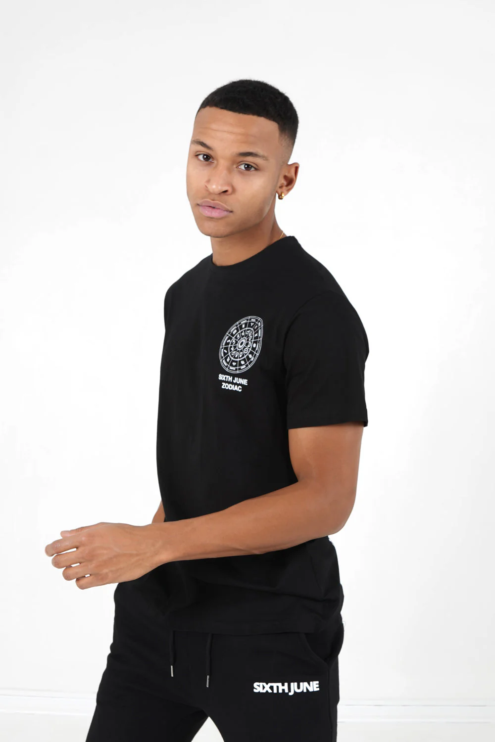 T-shirt manches courtes signes zodiaque Noir - Image 5