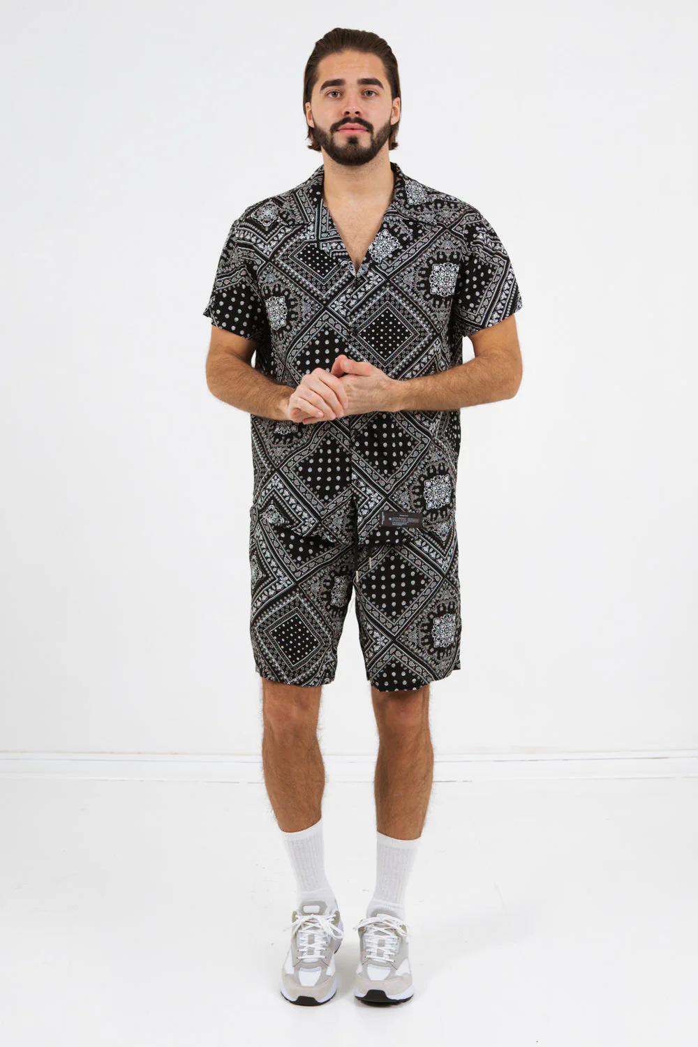 Short bandana fluide Noir - Image 2