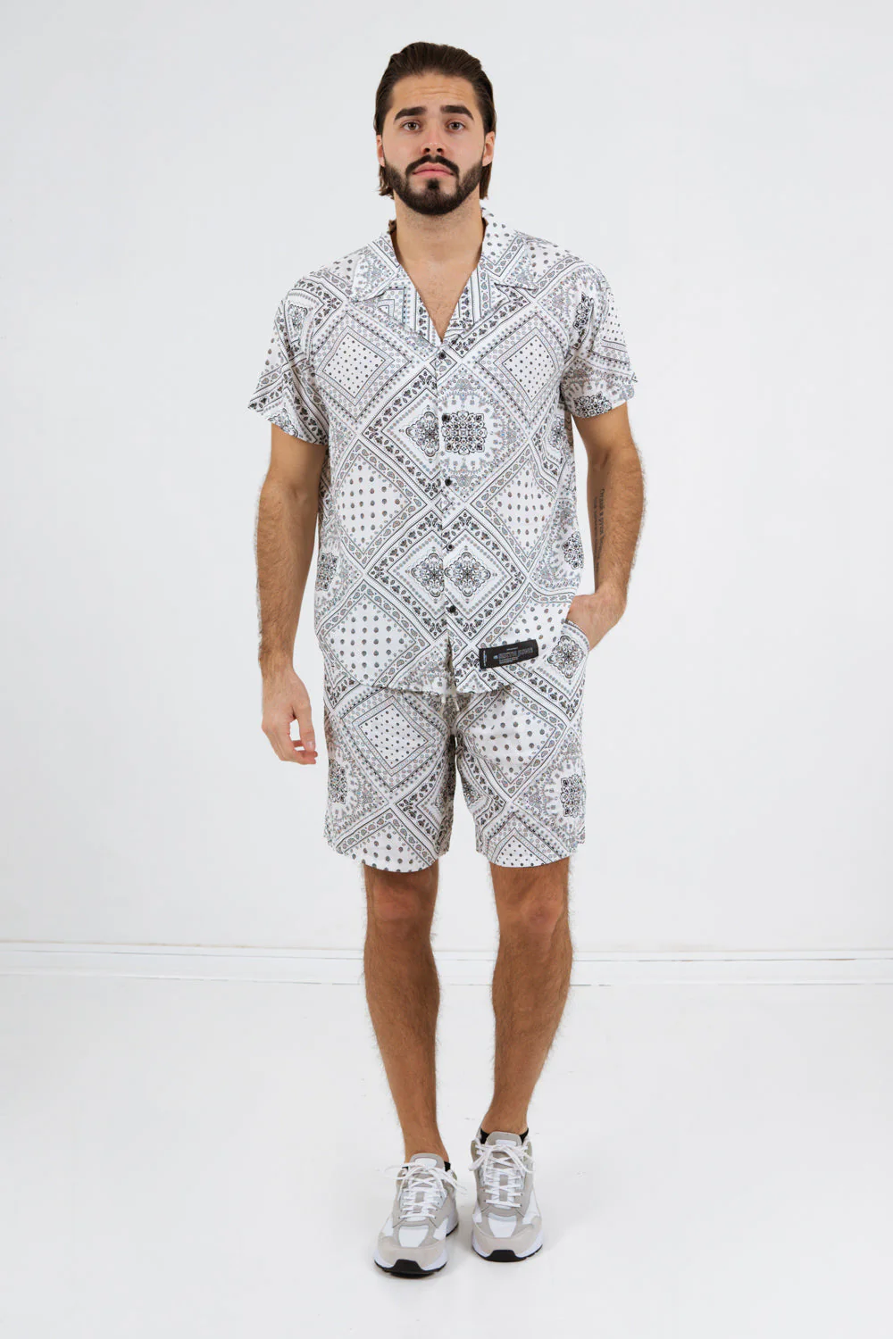 Short bandana fluide Blanc - Image 2