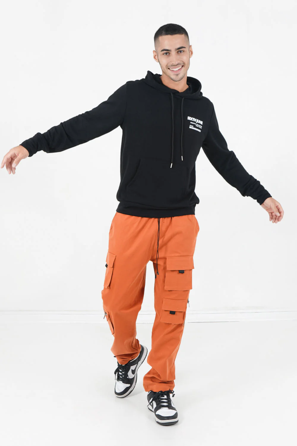 Sweat capuche palm fire Noir - Image 2