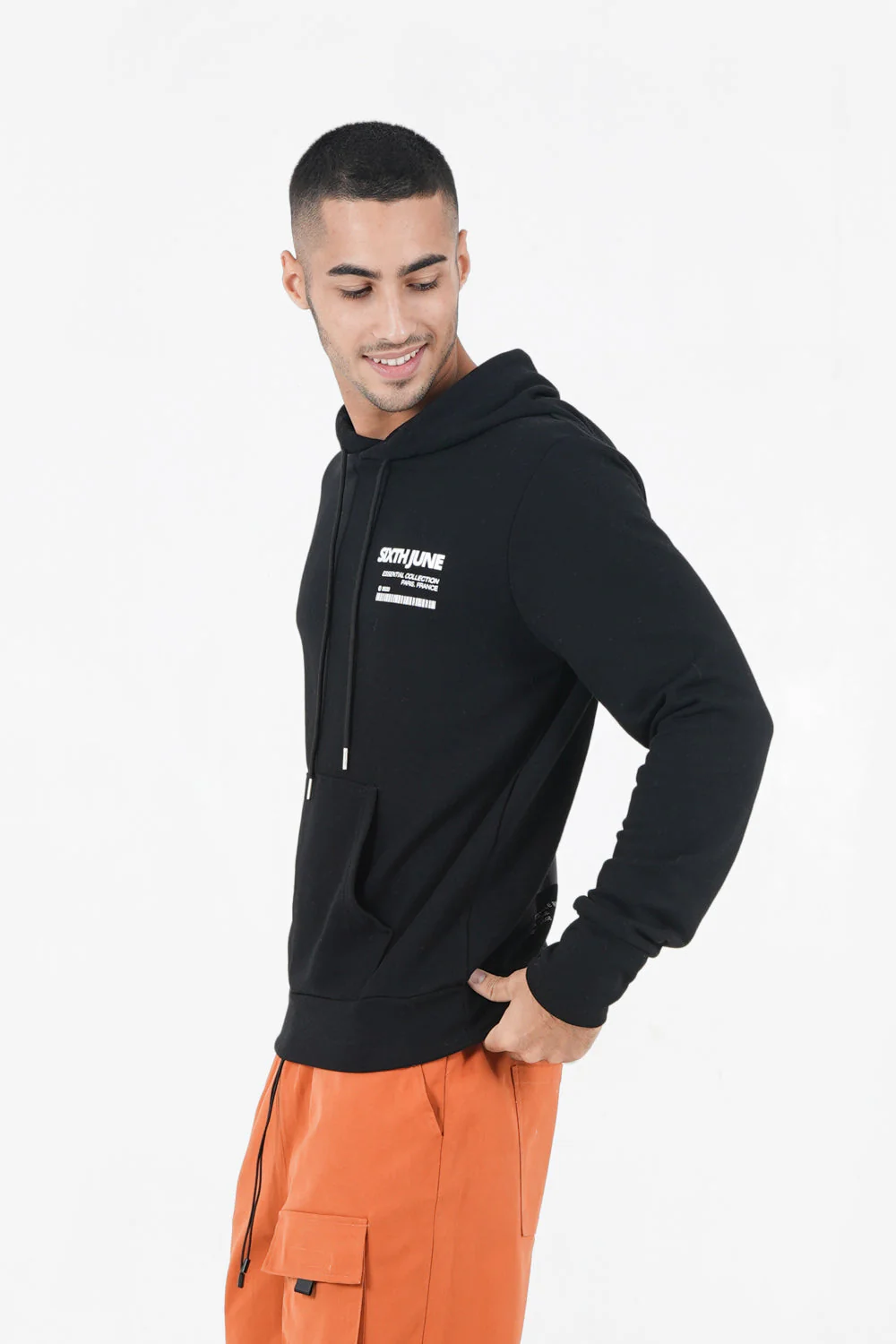 Sweat capuche palm fire Noir - Image 4