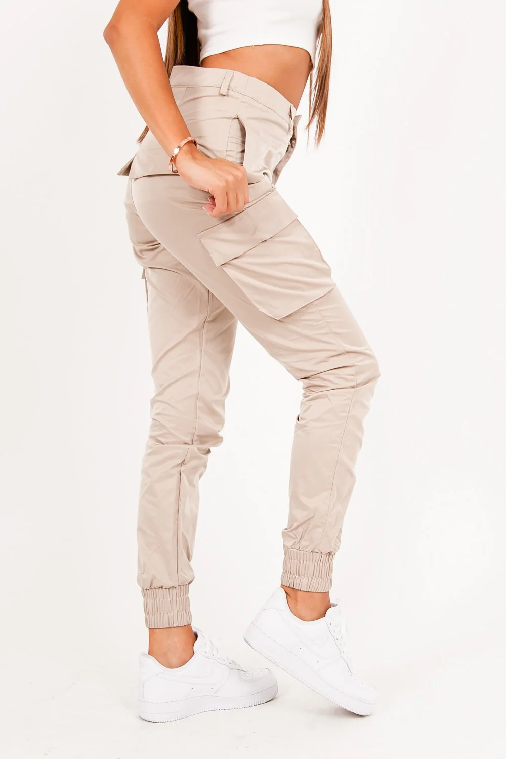 Pantalon cargo beige - Image 4