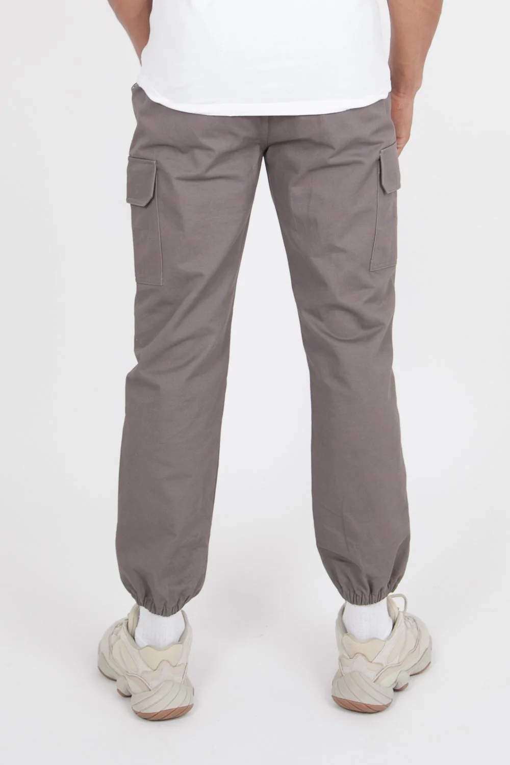 Pantalon cargo cordons Gris - Image 5