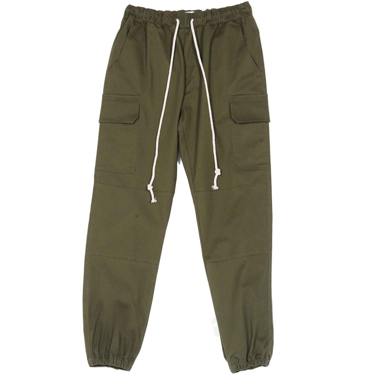 Pantalon cargo cordons Vert kaki - Image 6