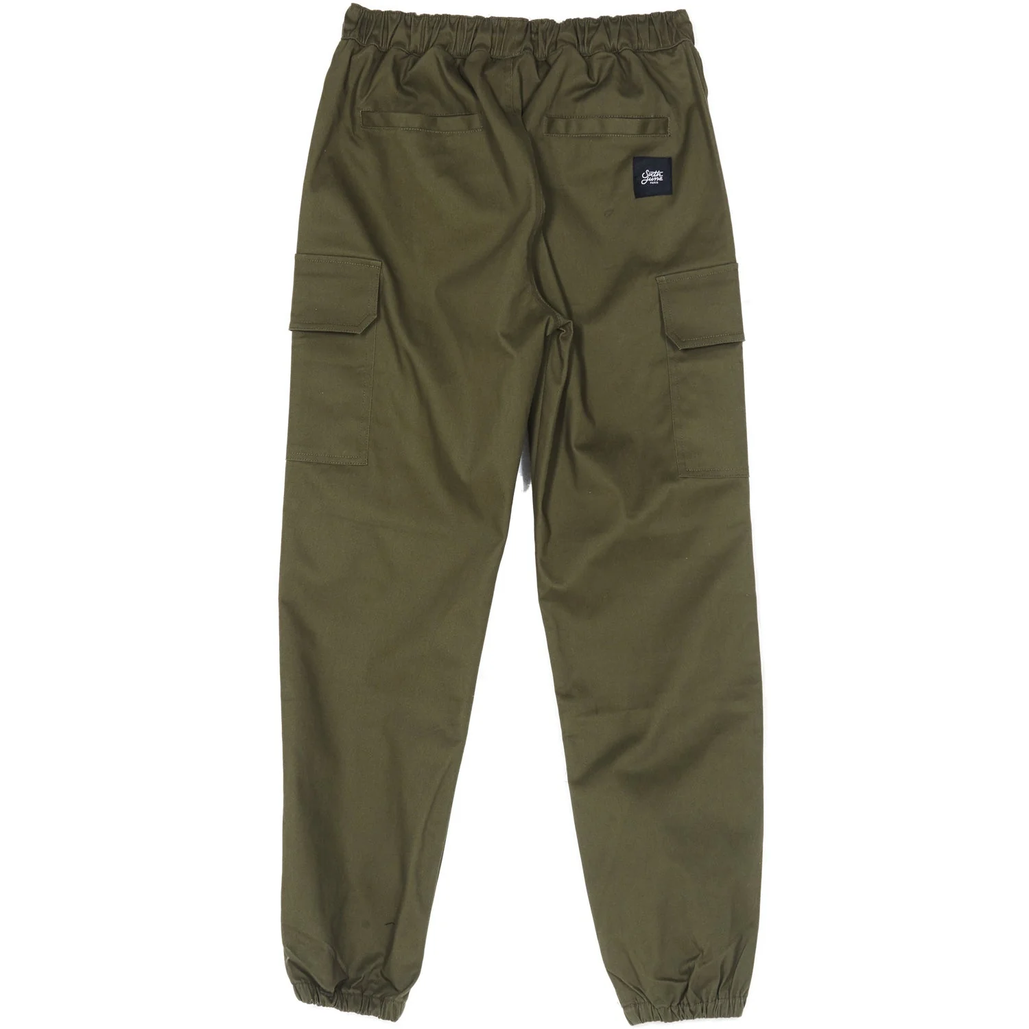 Pantalon cargo cordons Vert kaki - Image 7