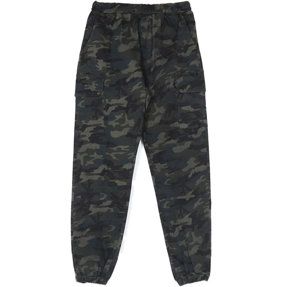 Pantalon cargo cordons Vert kaki - Image 5