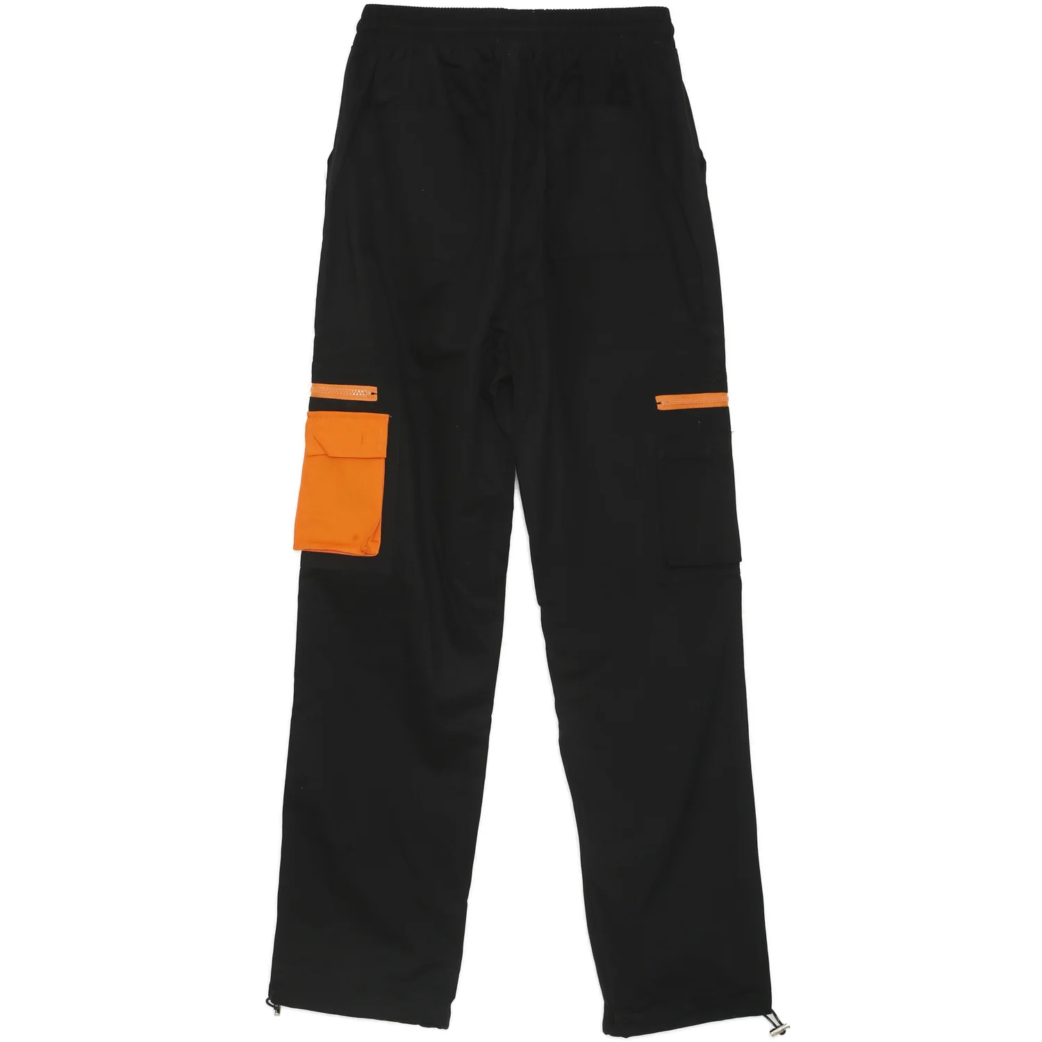 Pantalon cargo empiècement orange Noir - Image 7