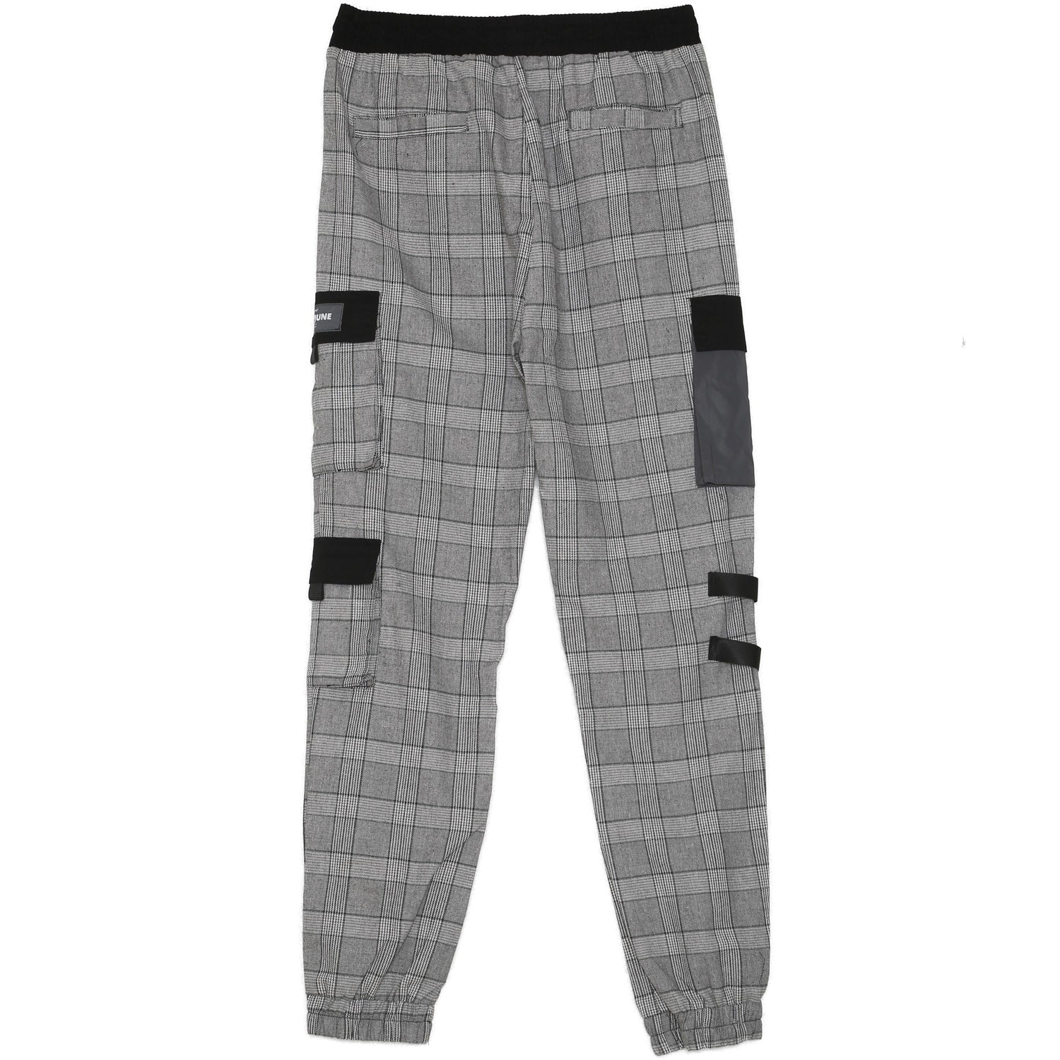 Pantalon cargo Prince de Galles noir - Image 9