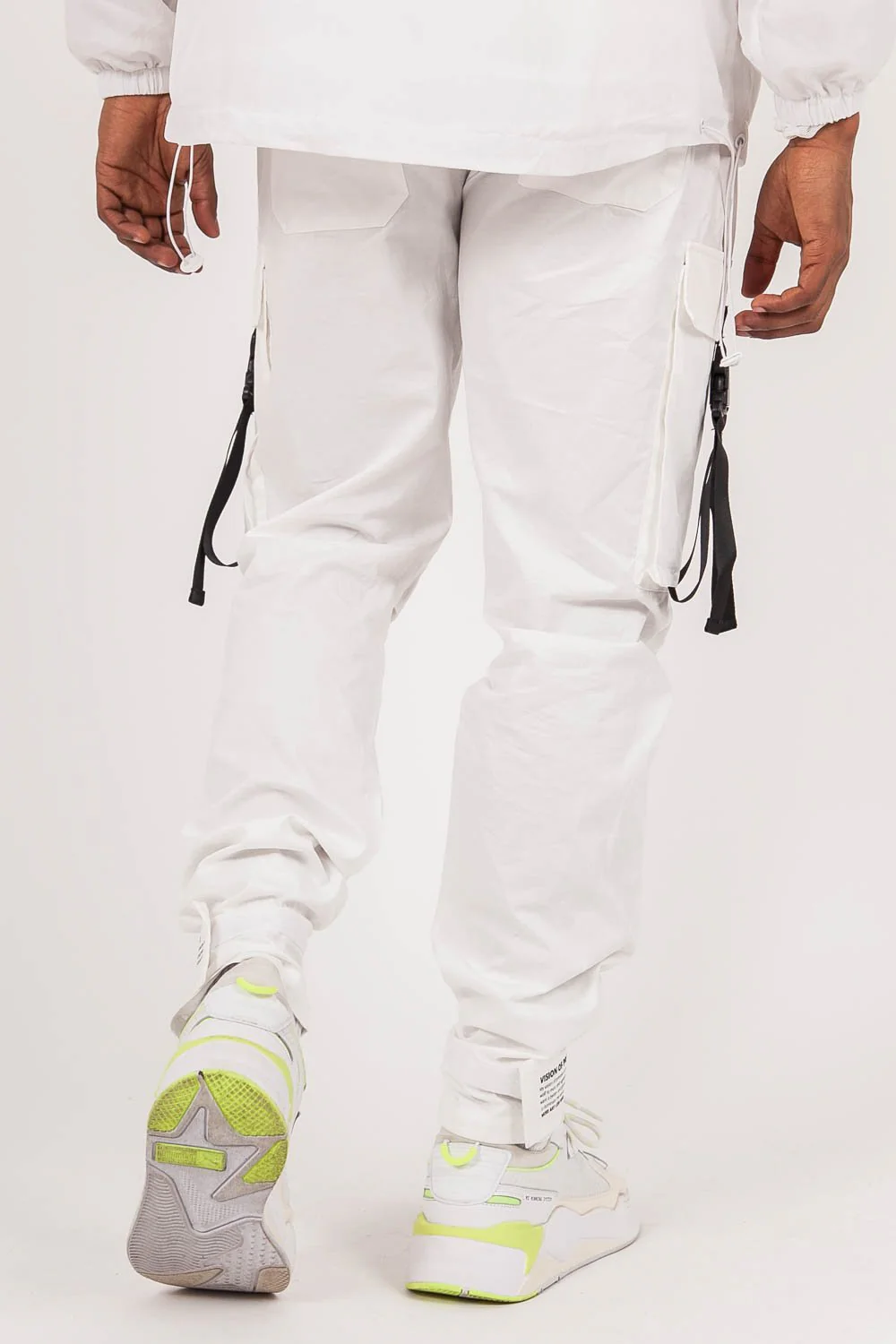 Pantalon cargo sangles Blanc cassé - Image 5