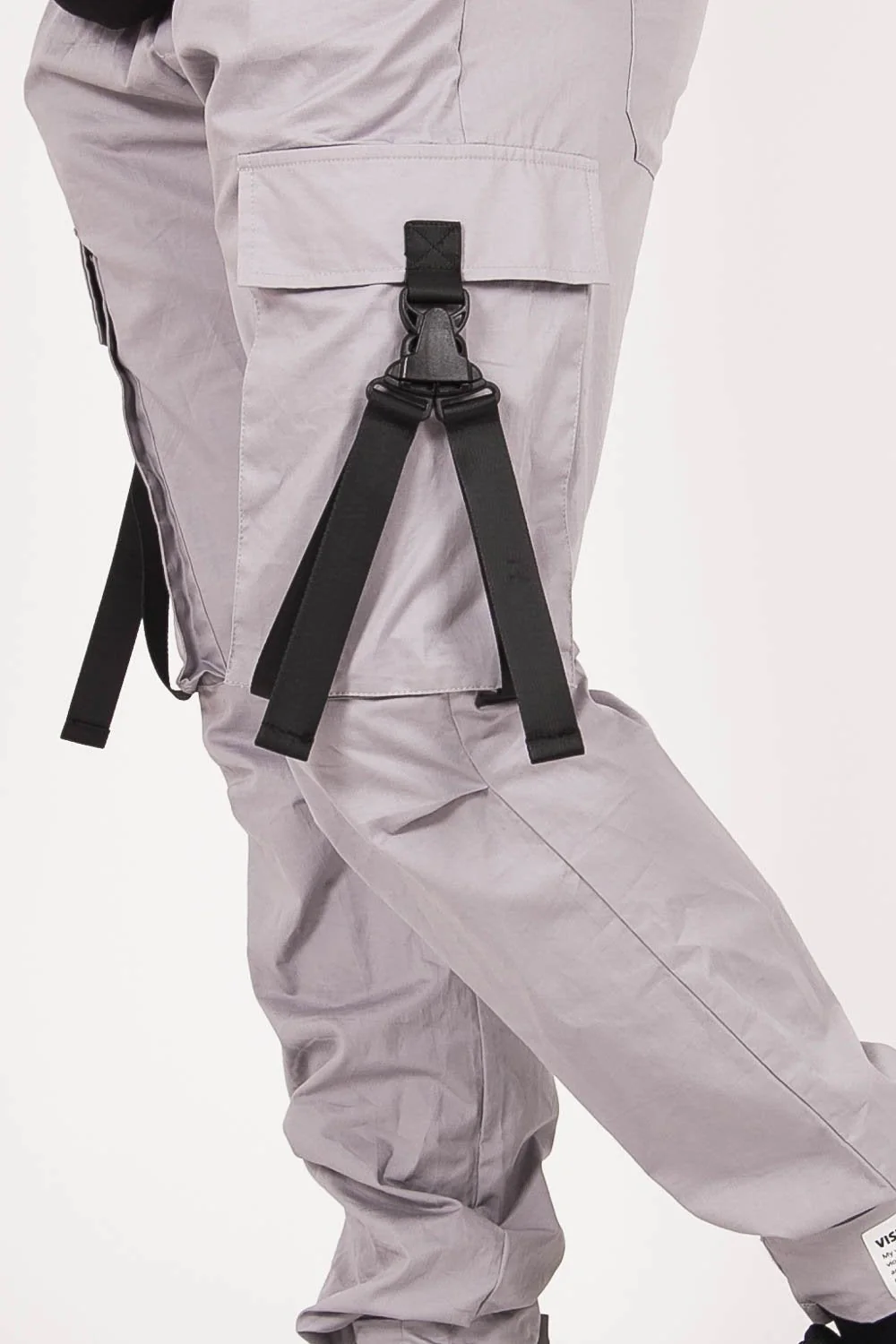 Pantalon cargo sangles Gris - Image 3