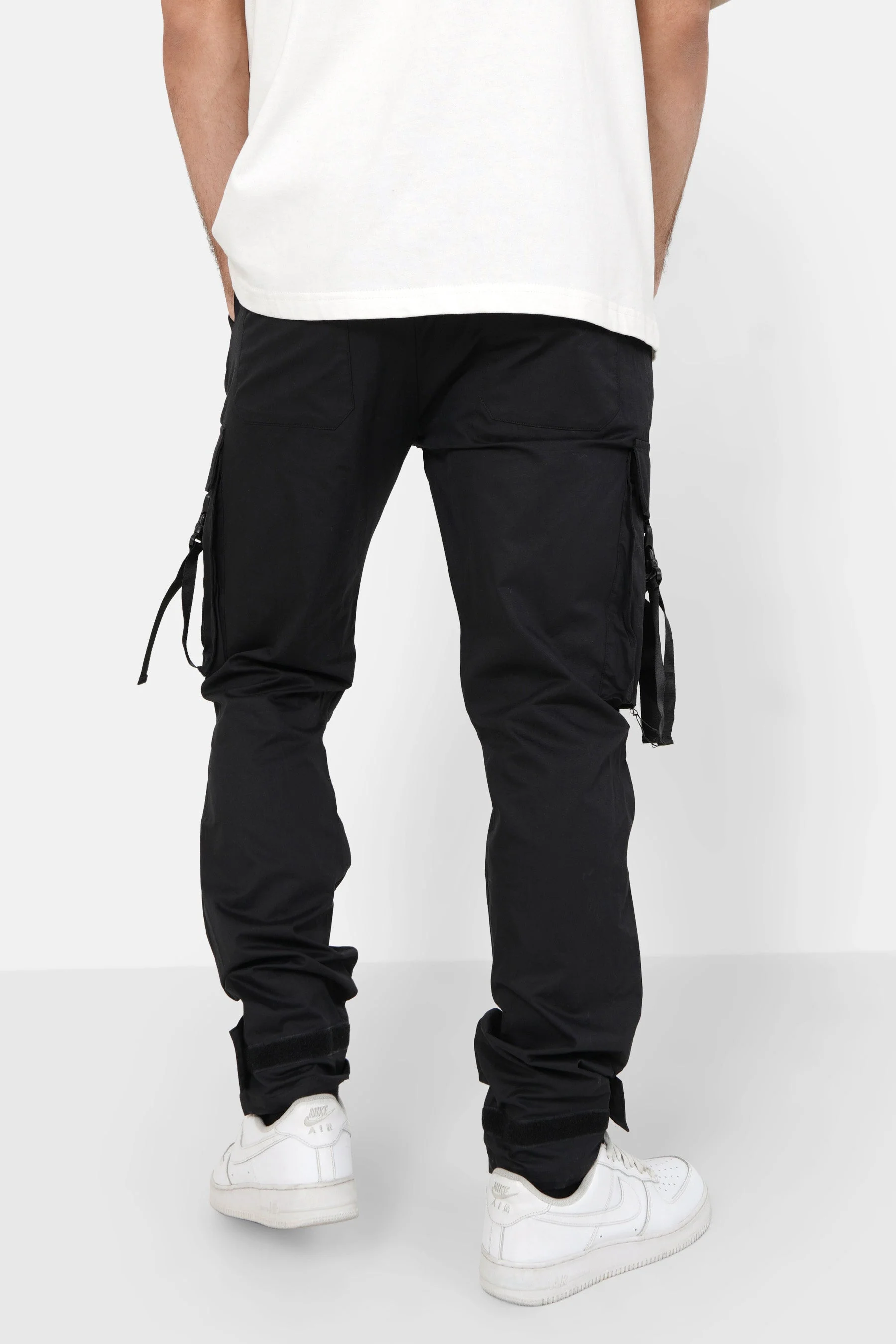 Pantalon cargo sangles Noir - Image 5