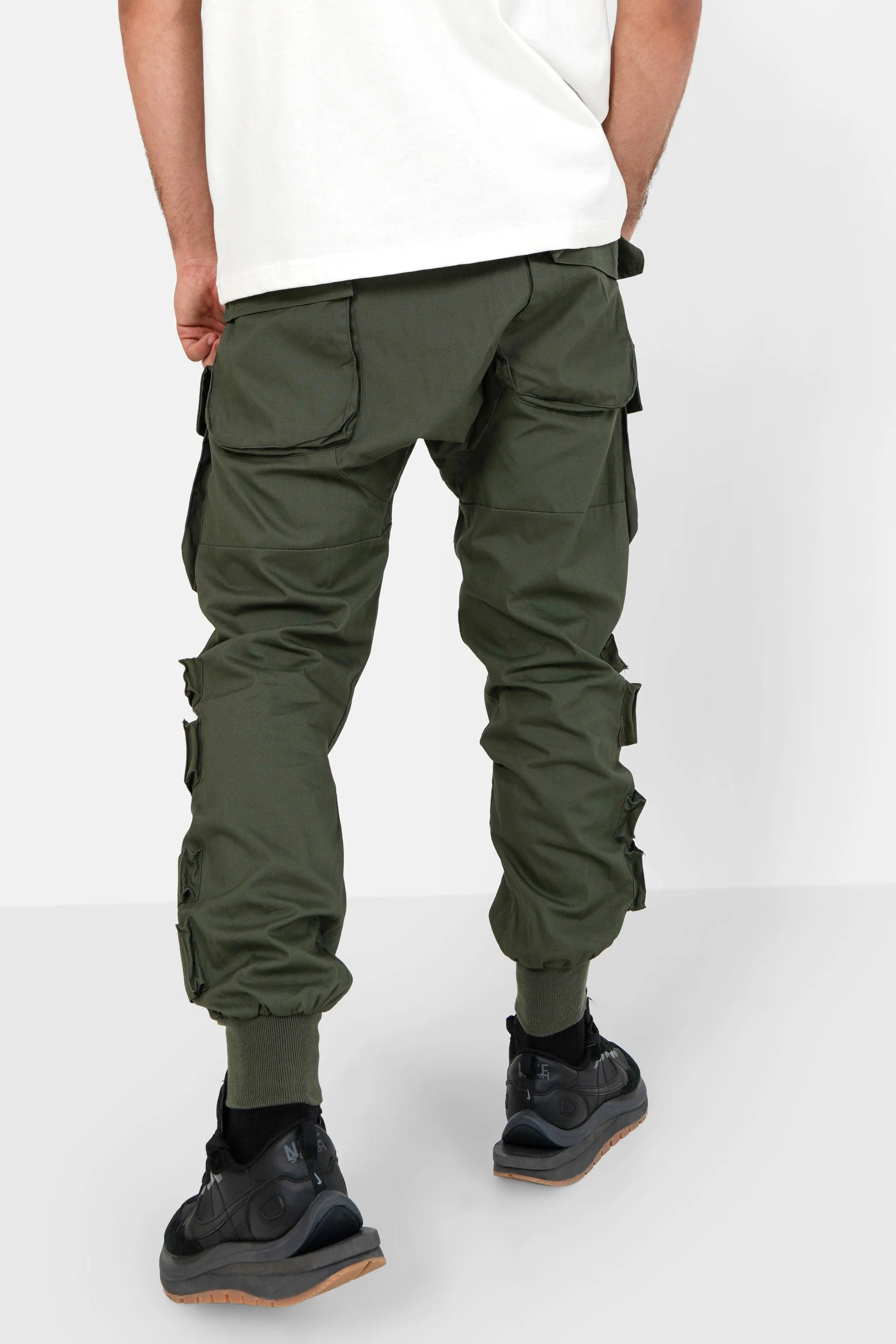 Pantalon cargo tactique large Vert kaki - Image 5