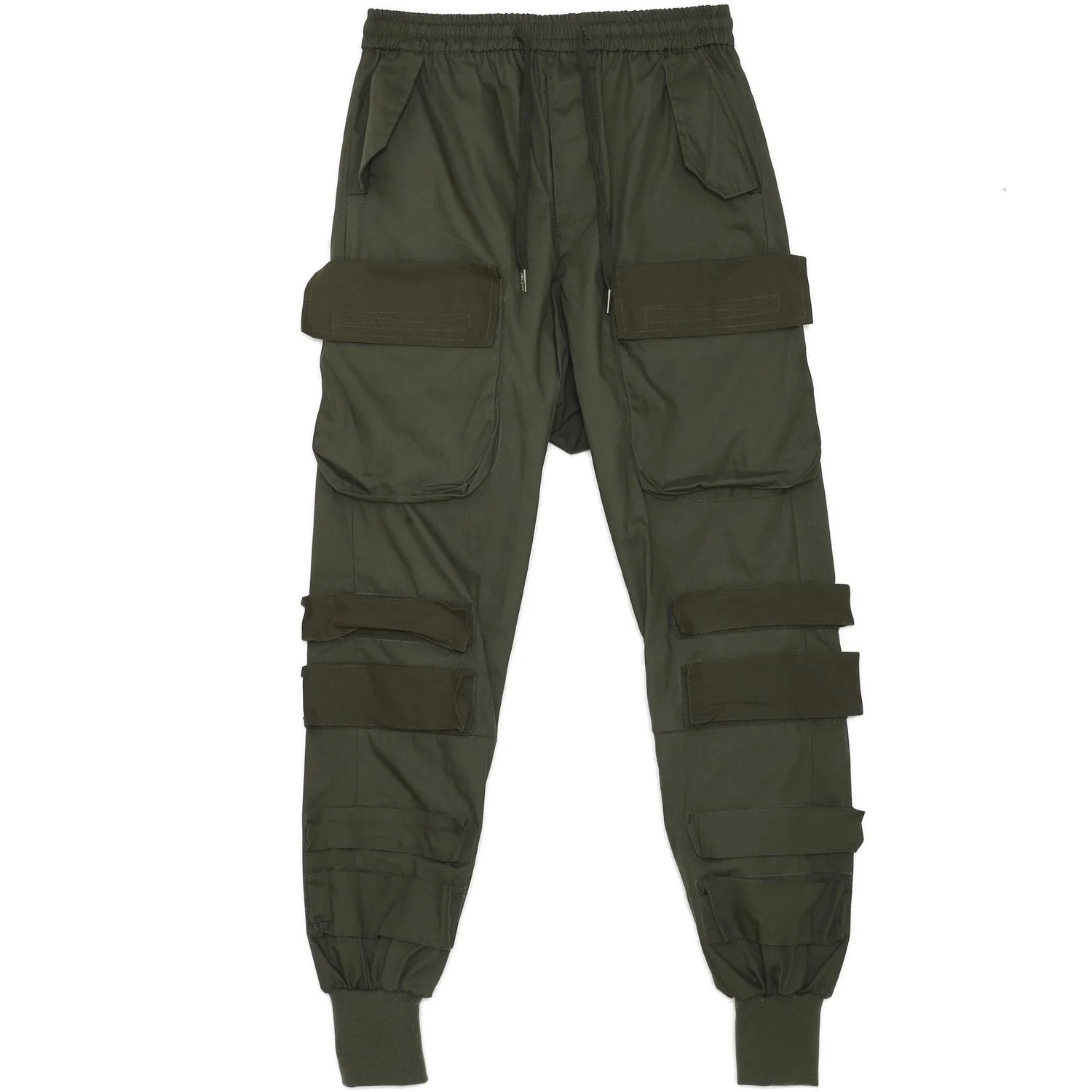 Pantalon cargo tactique large Vert kaki - Image 7