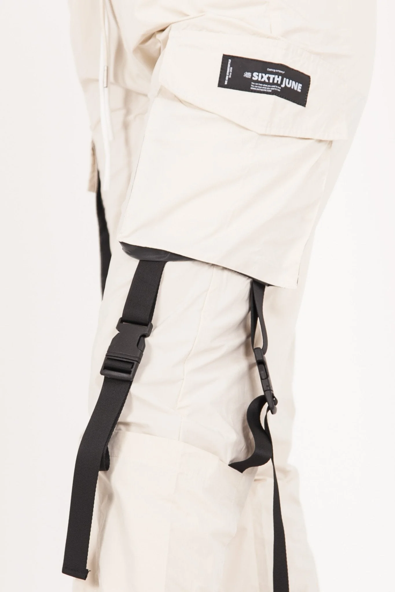 Pantalon cargo tactique Beige clair - Image 3
